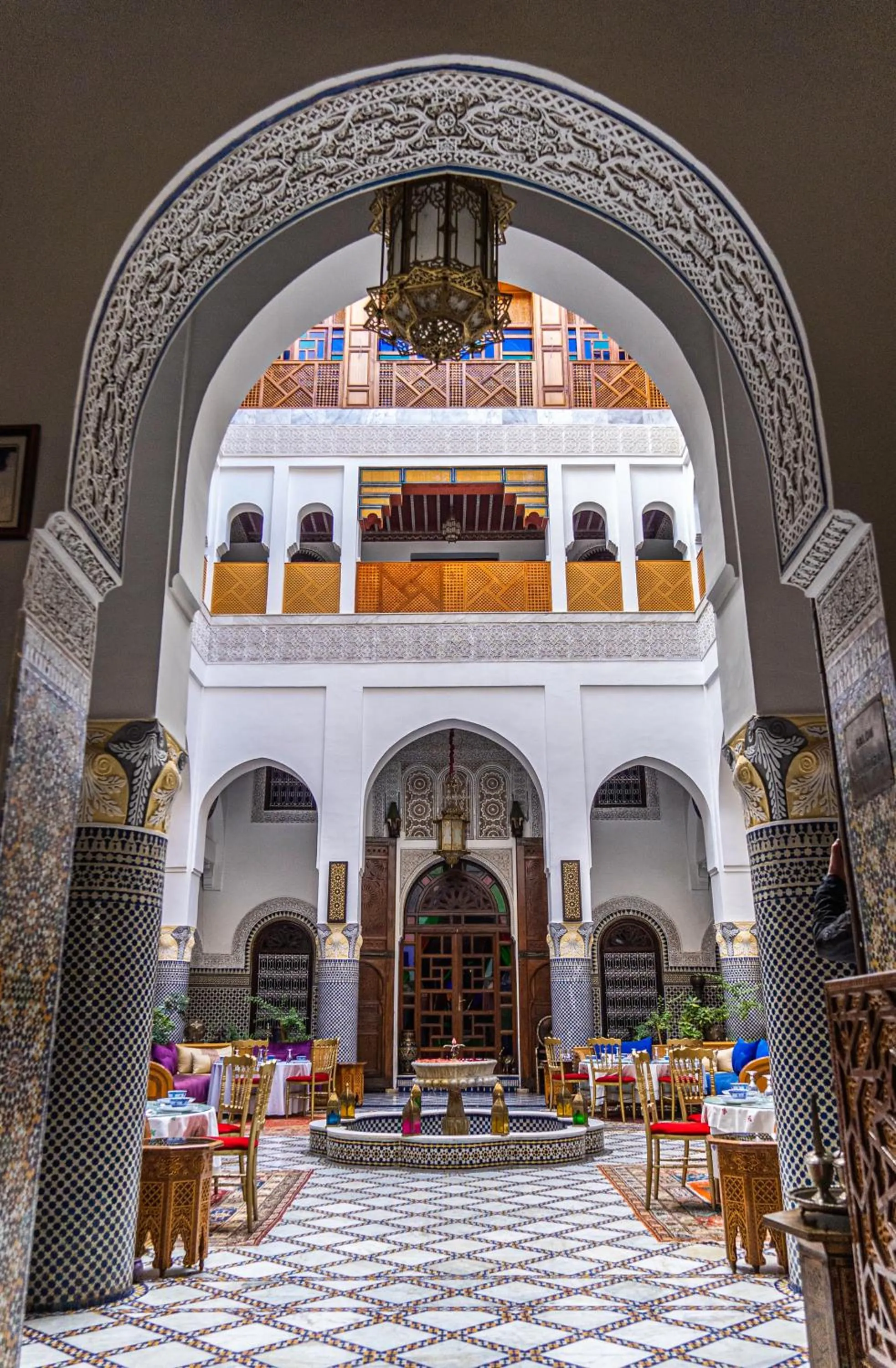 Inner courtyard view in Riad El Yacout