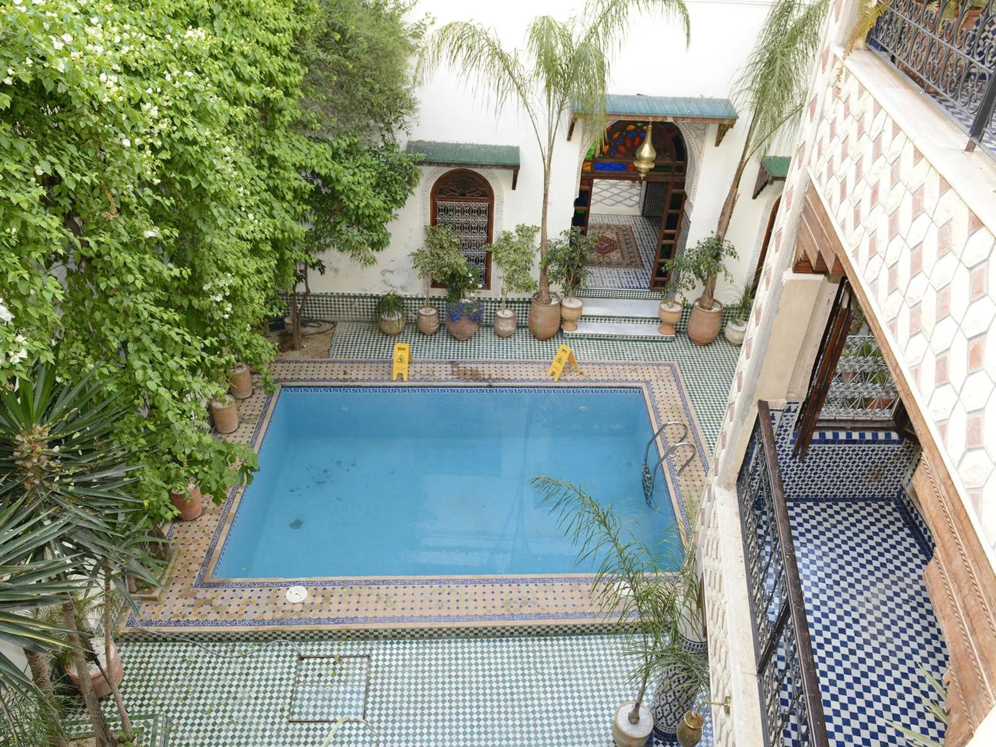 Pool view in Riad El Yacout