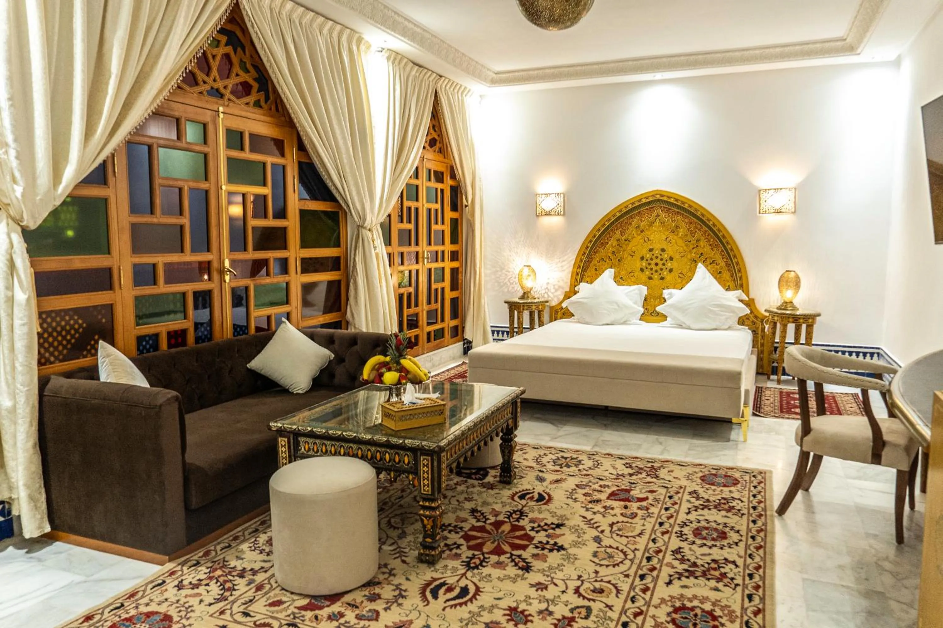 Bed in Riad El Yacout