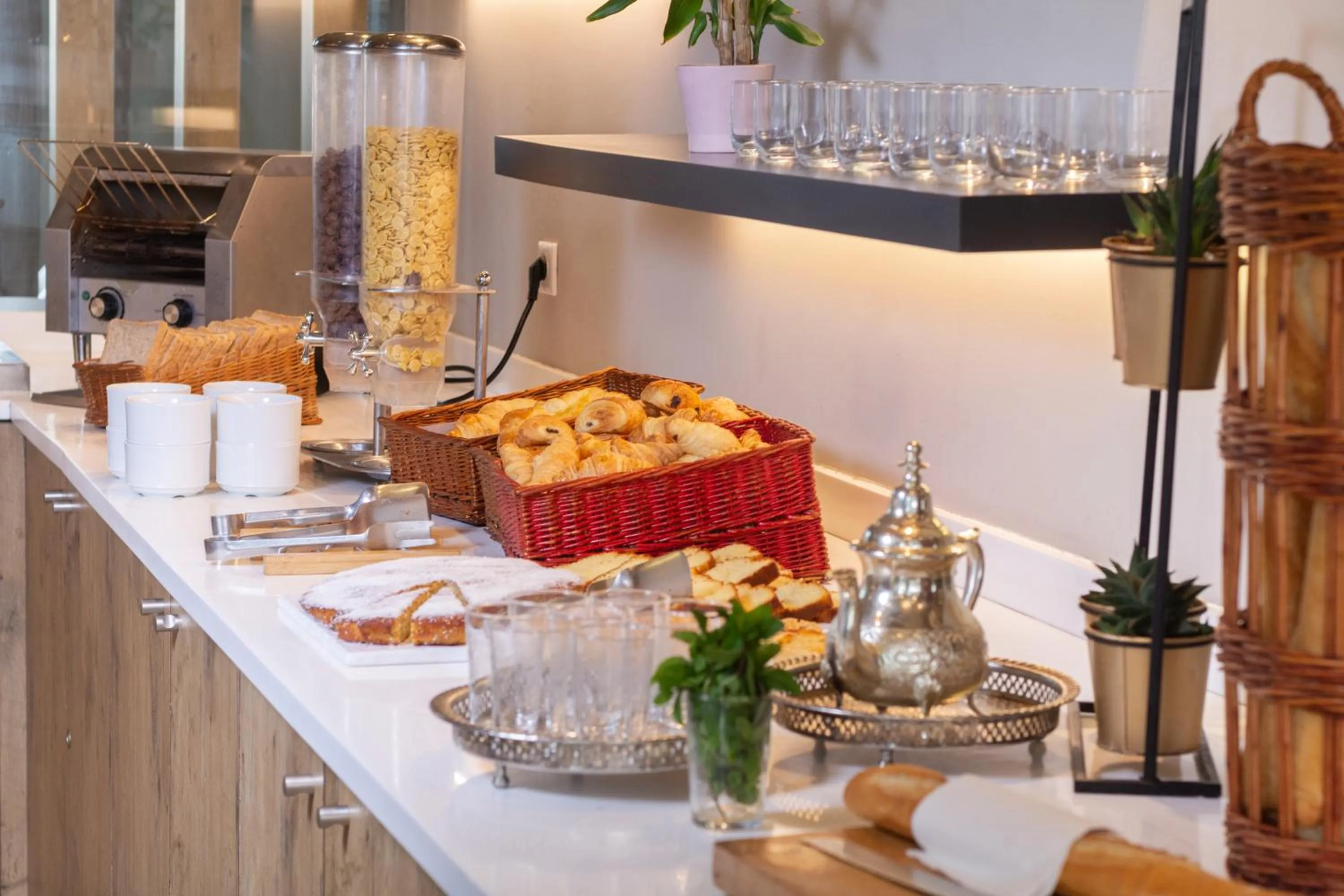 Buffet breakfast in Ibis Casablanca Sidi Maarouf