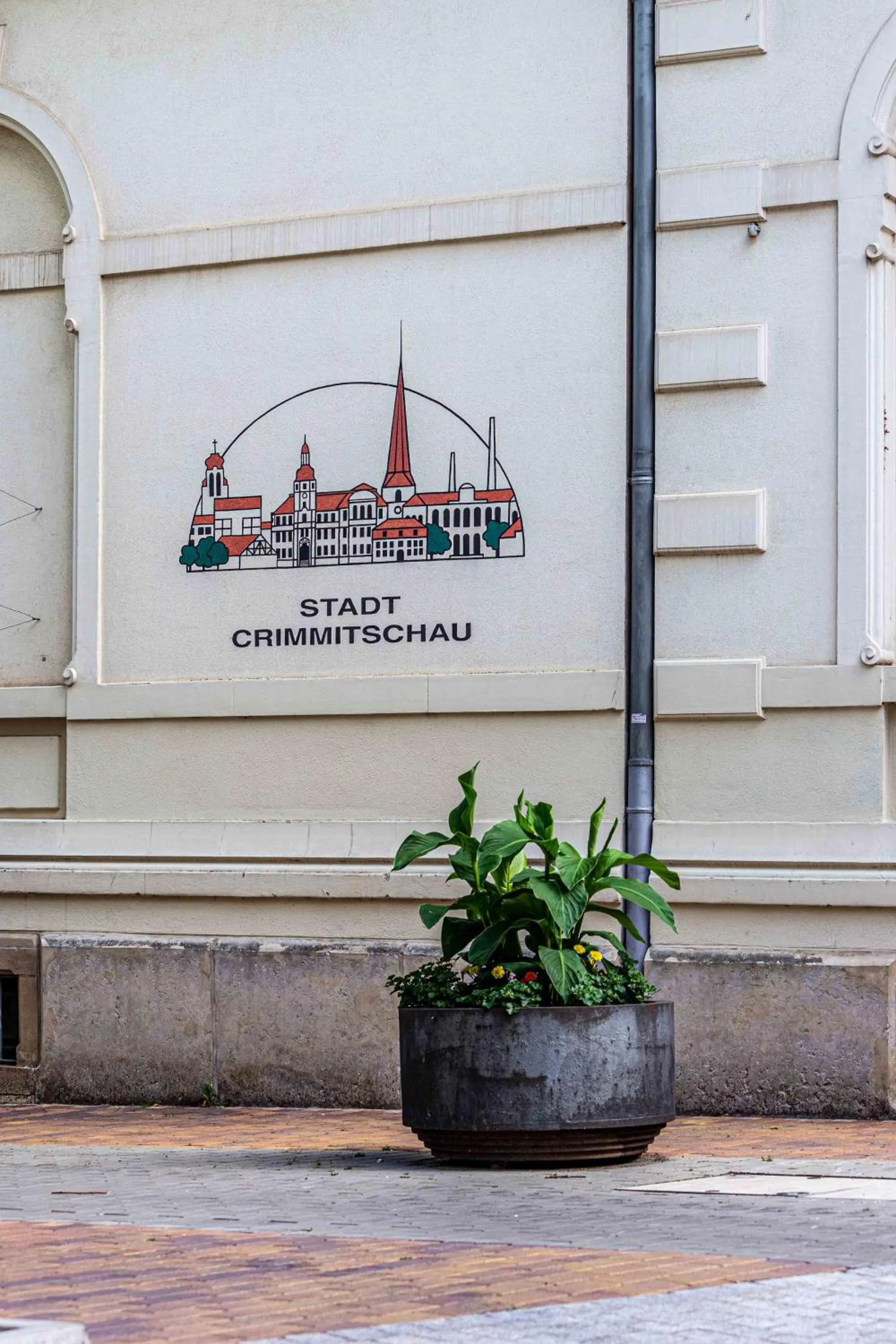 Property building in Hotel Mauritius - Im Herzen von Crimmitschau - Frühstück buchbar - Restaurant - Café - Fahrradbox