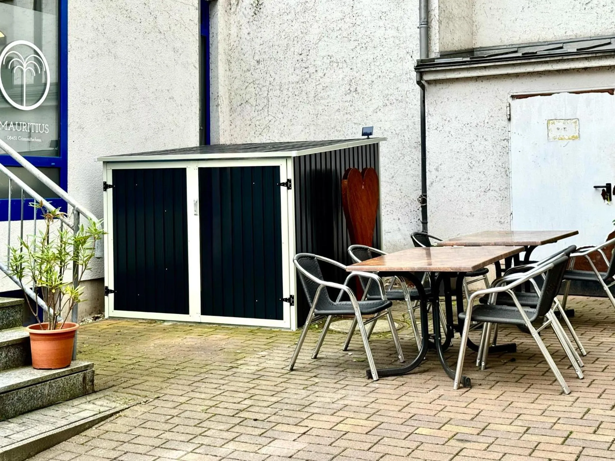 storage in Hotel Mauritius - Im Herzen von Crimmitschau - Frühstück buchbar - Restaurant - Café - Fahrradbox