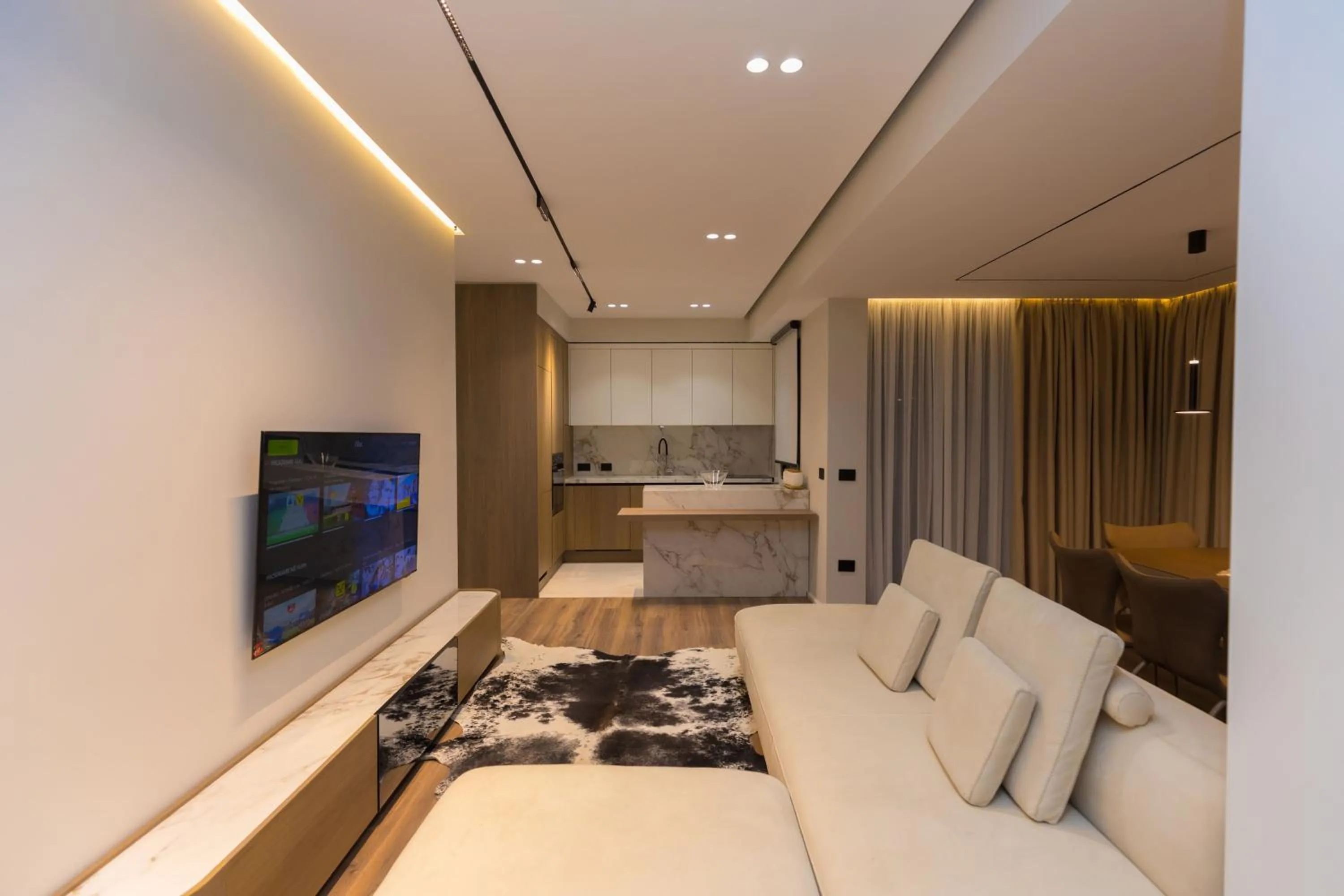 Bed in Miramare Apartments