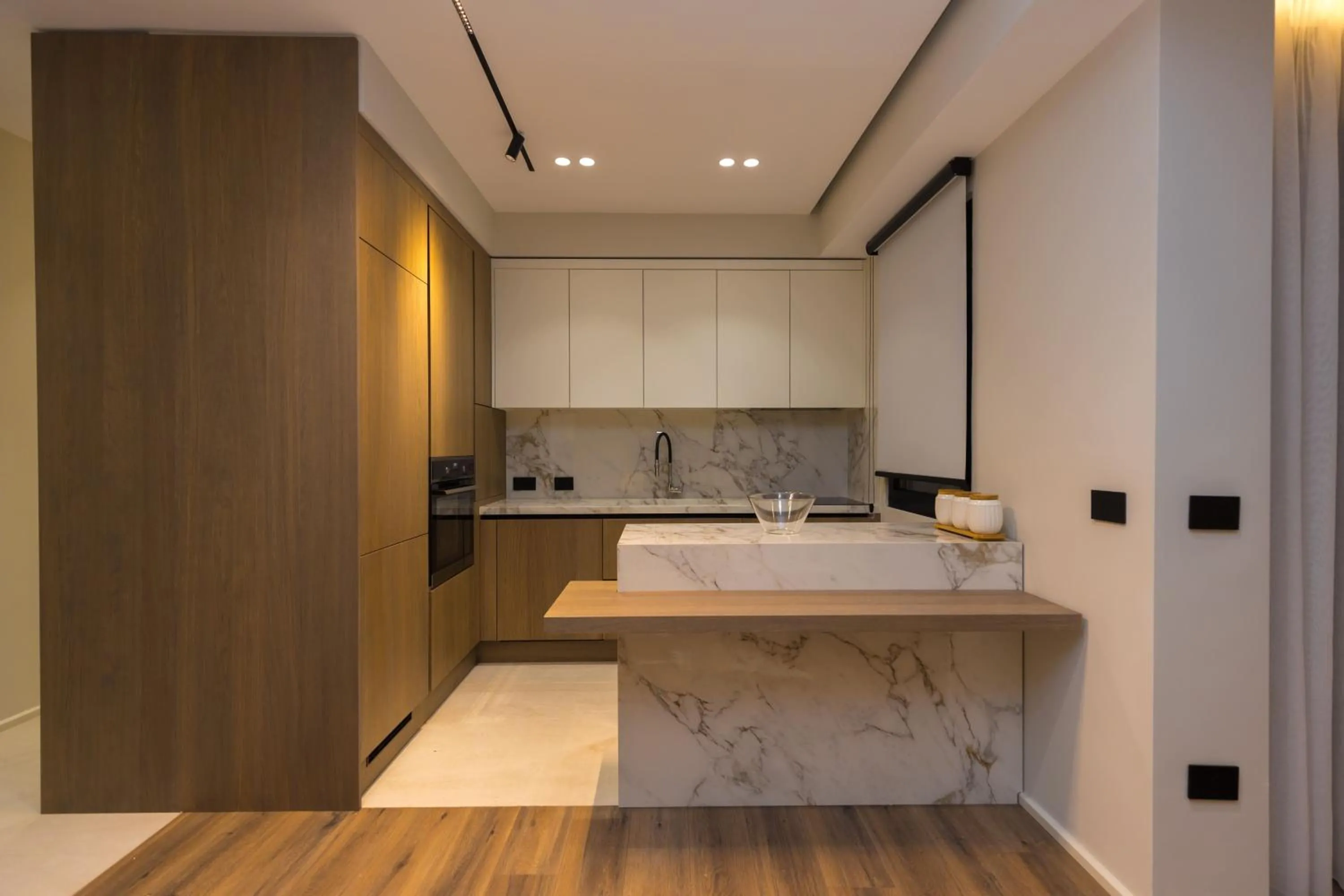 Kitchen or kitchenette in Miramare Apartments