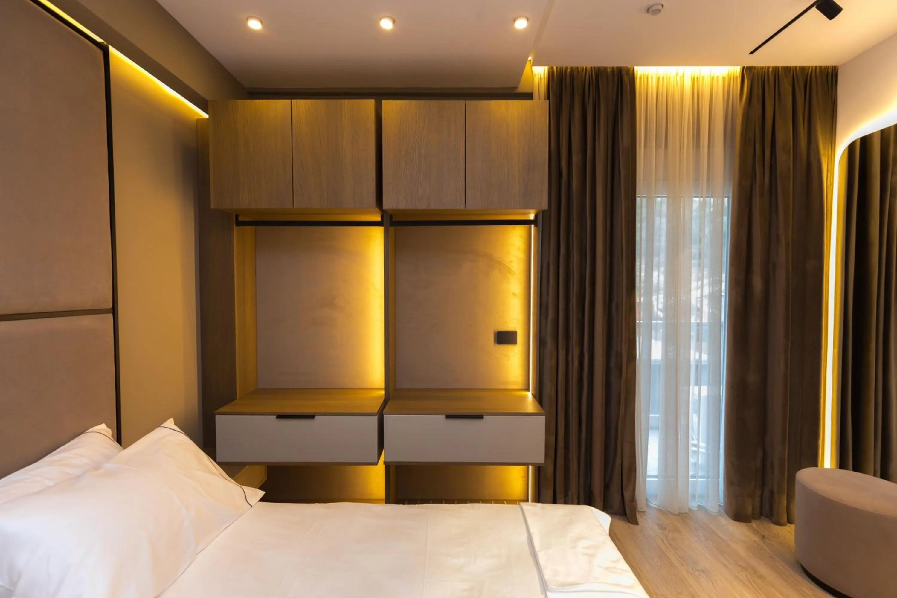 Bed in Miramare Apartments