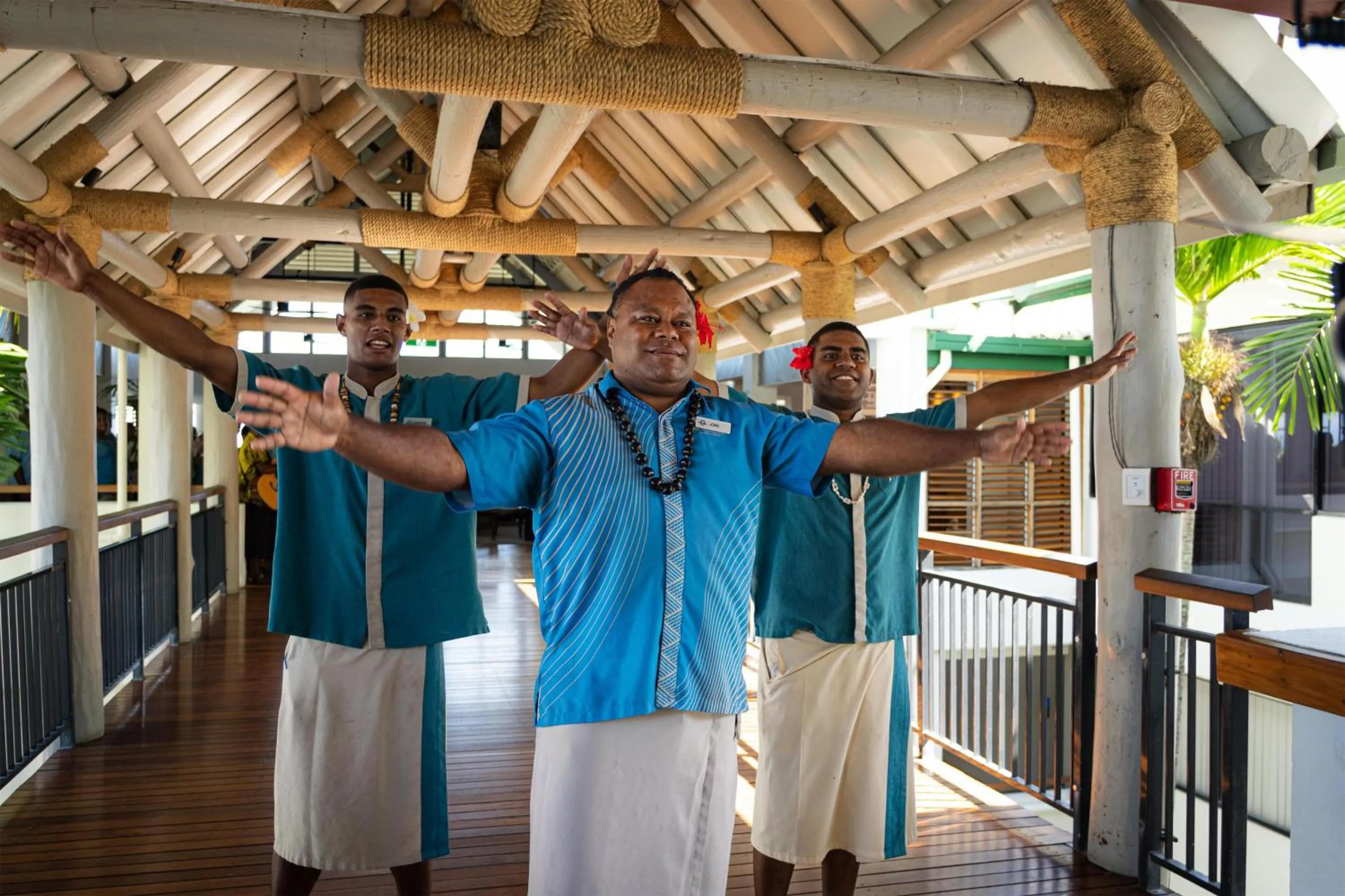 Property building in Outrigger Fiji Beach Resort
