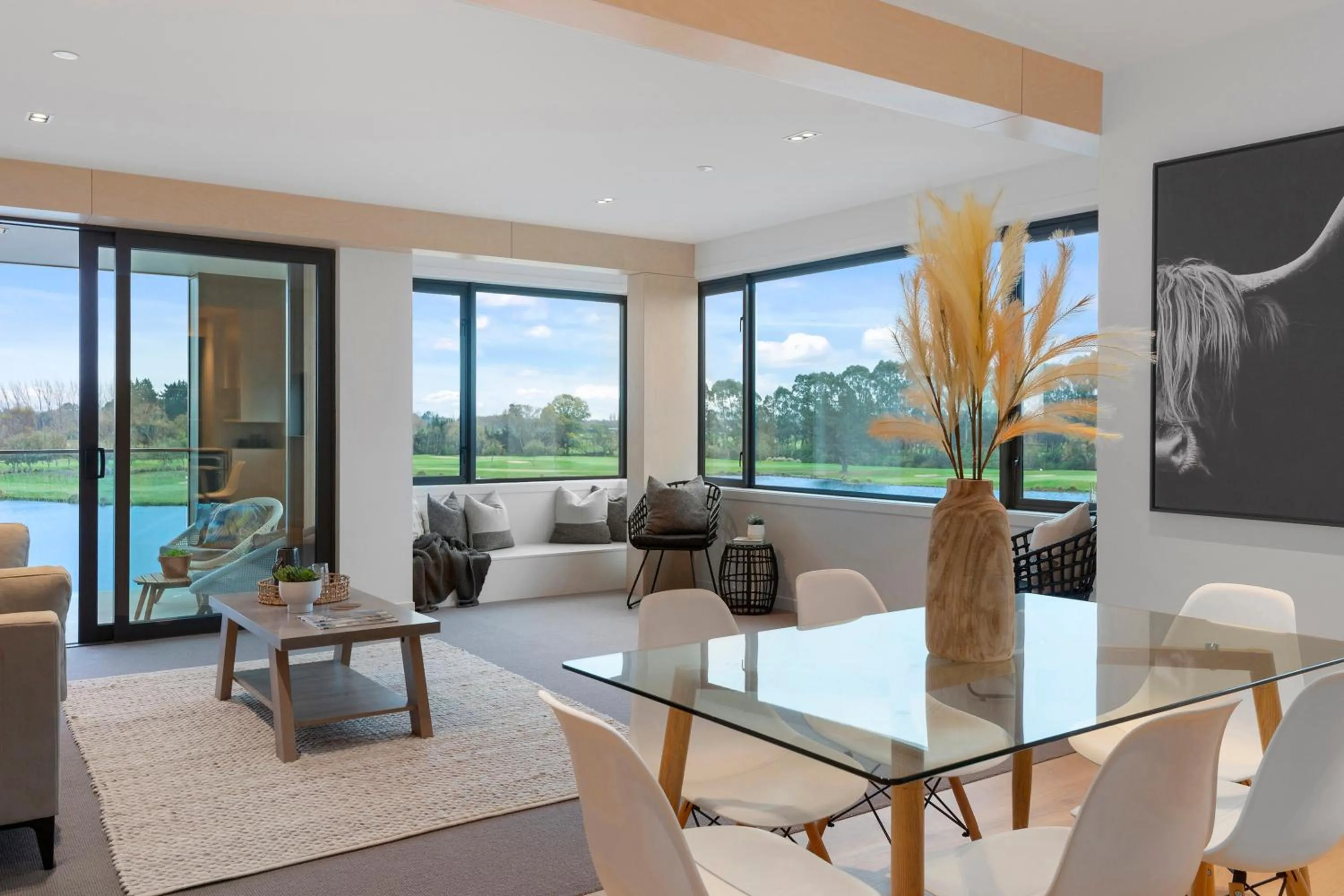 Living room in Clearwater Quays Apartments
