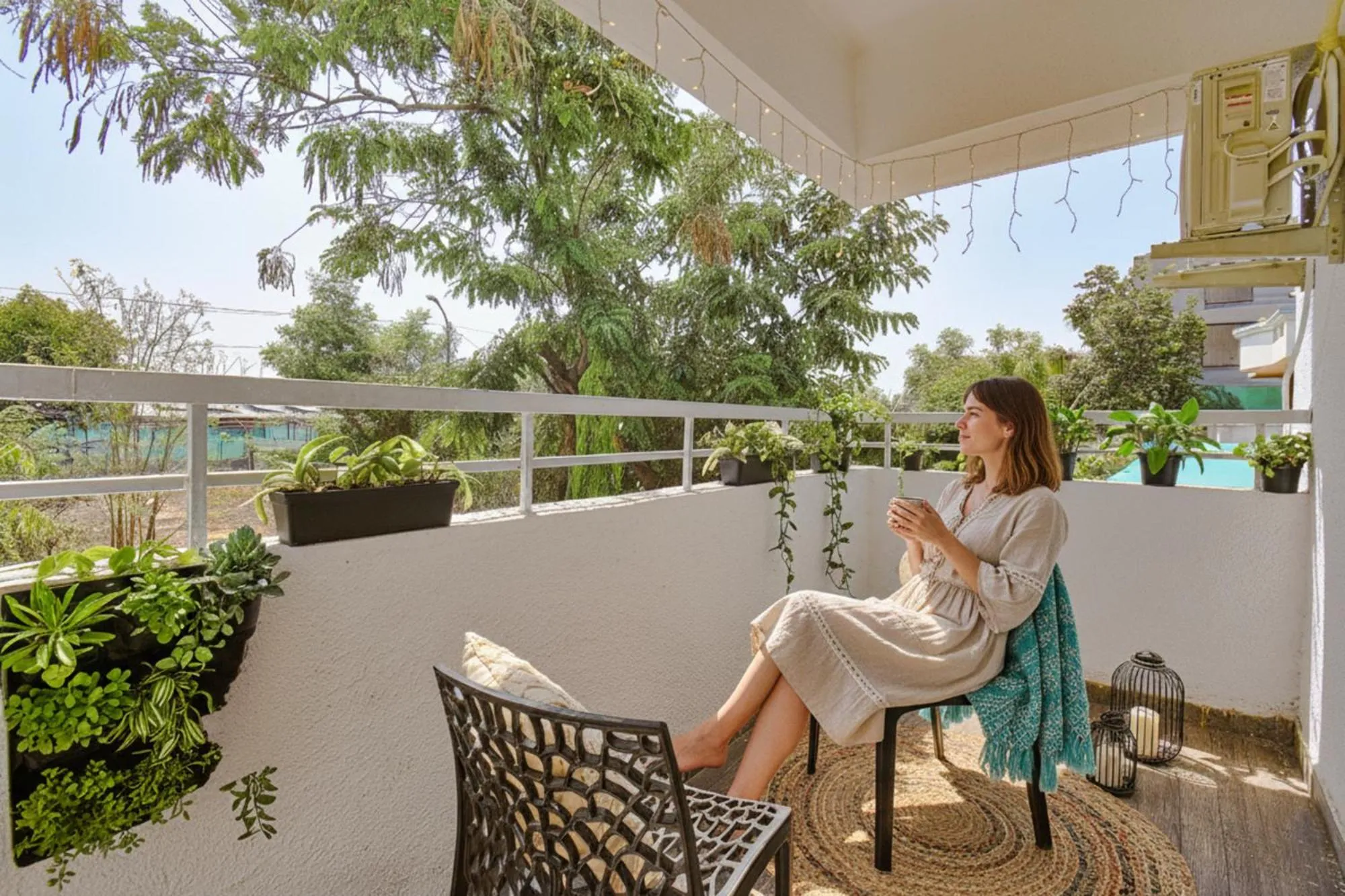 Balcony/Terrace in FabHotel Red Velvet Inn & Suites
