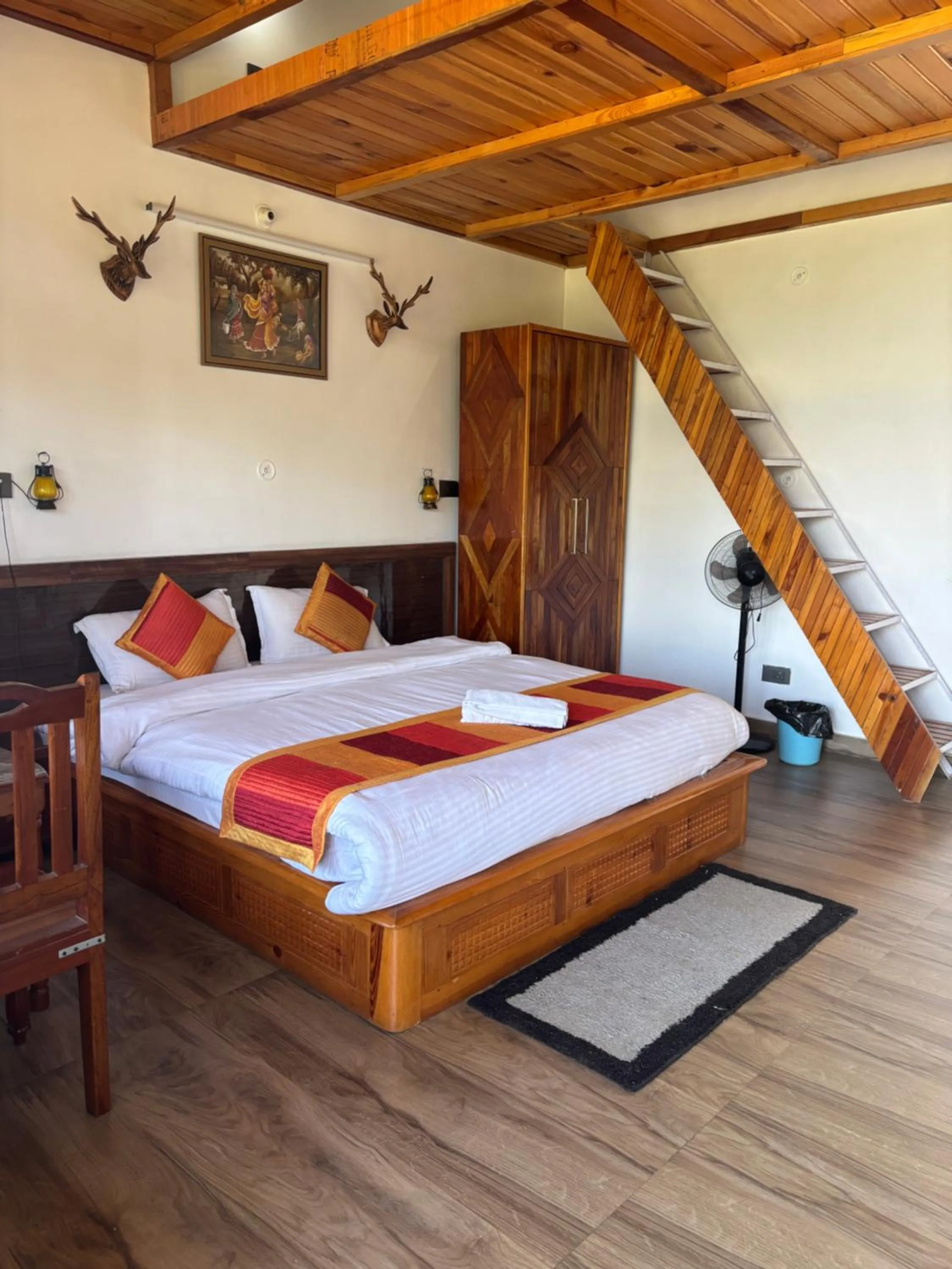 Bed in Lap Of Himalayas Resort