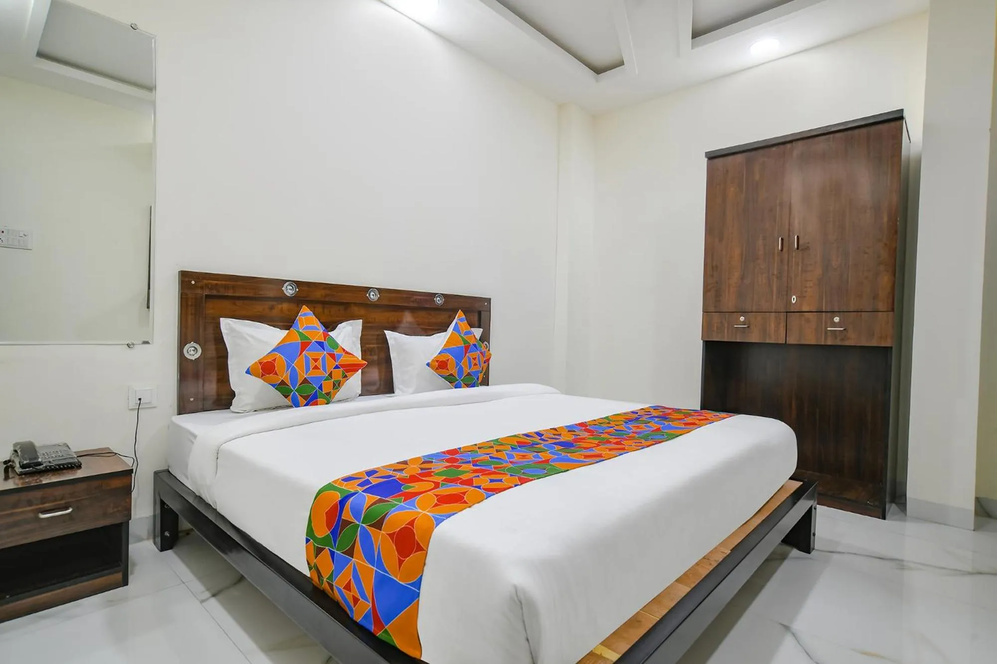 Bed in FabHotel DR Greens