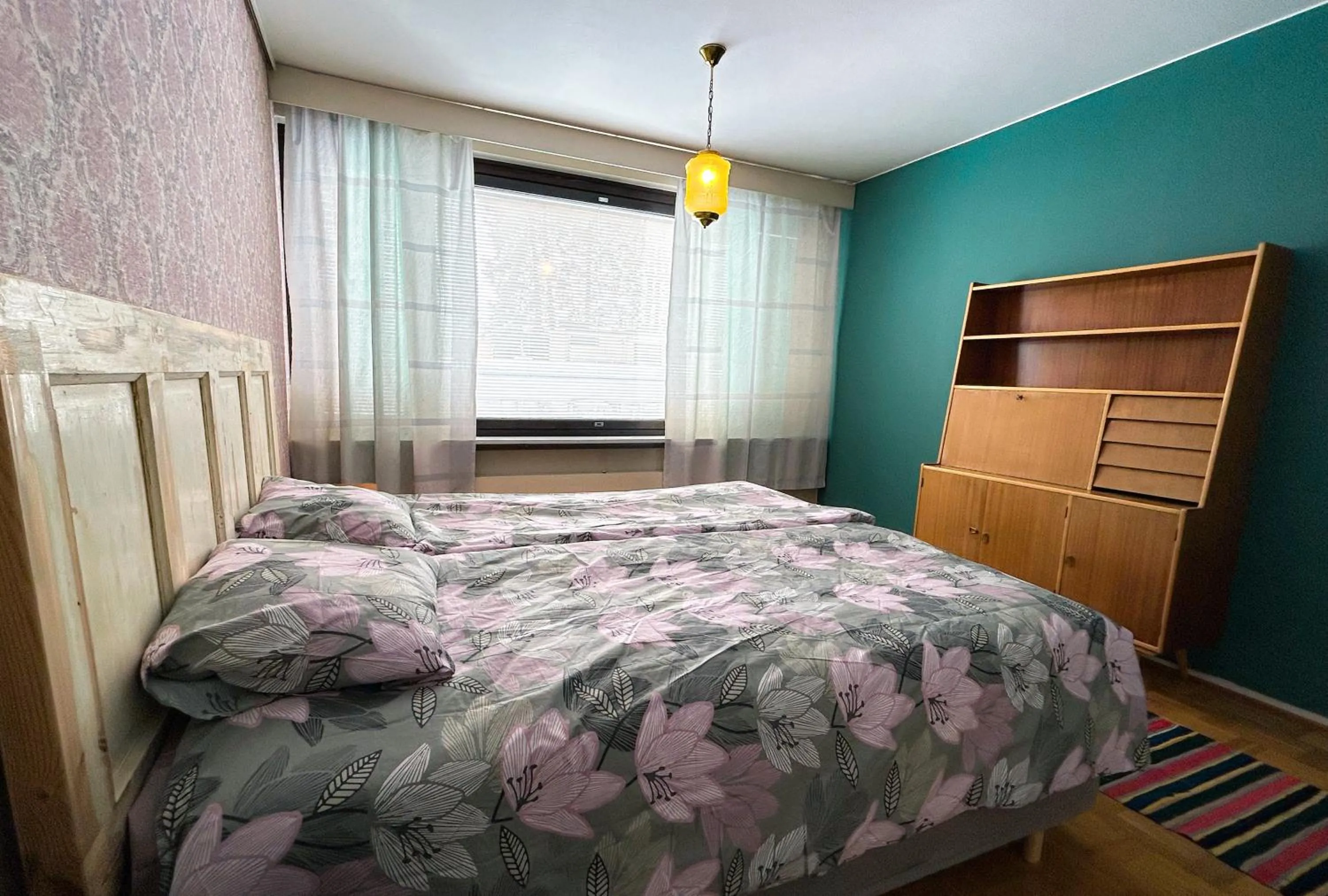 Bedroom, Bed in Tilava huoneisto Keuruun keskustassa
