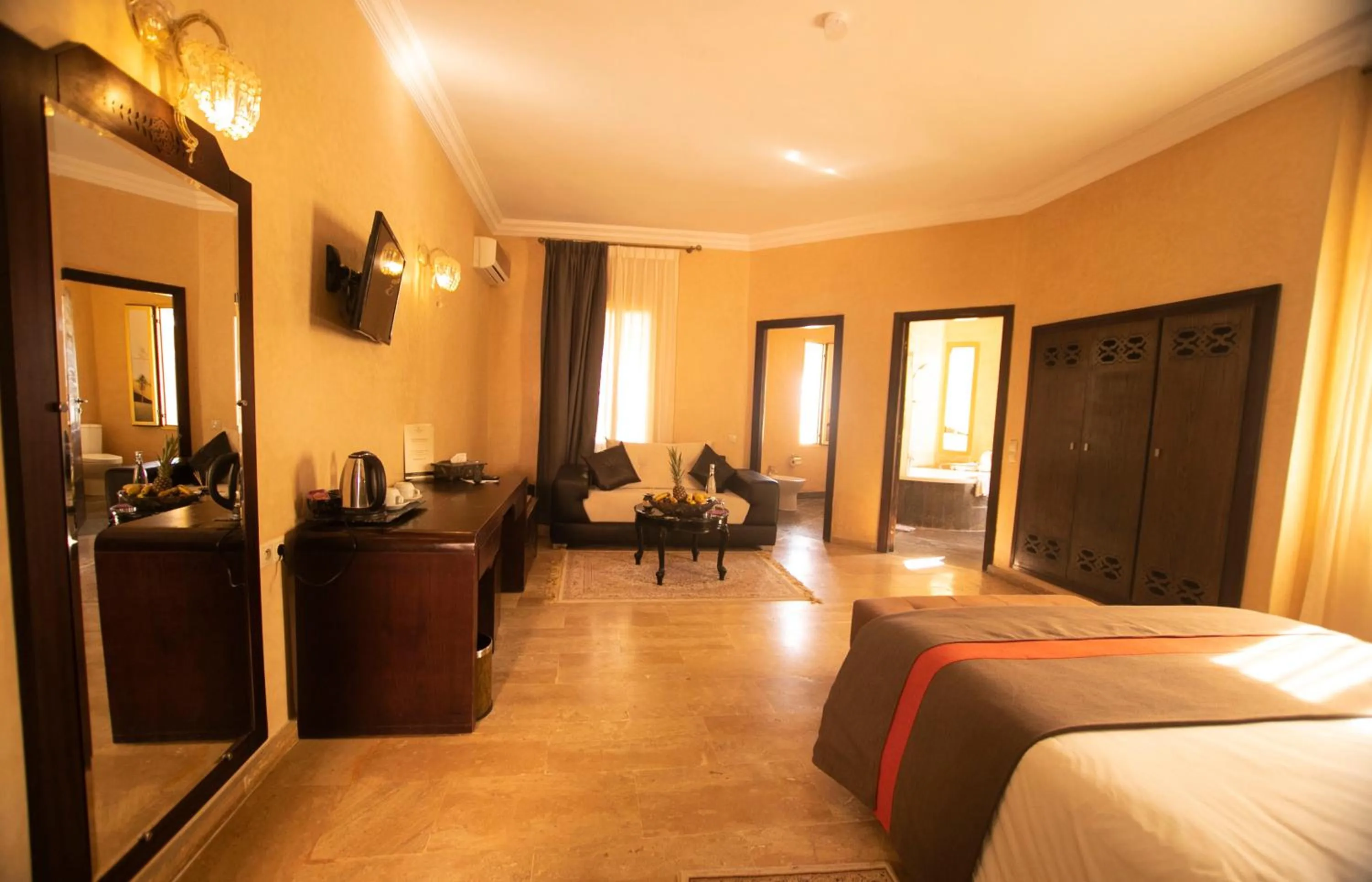 View (from property/room), Bed in Palais Du Desert Hotel & Spa