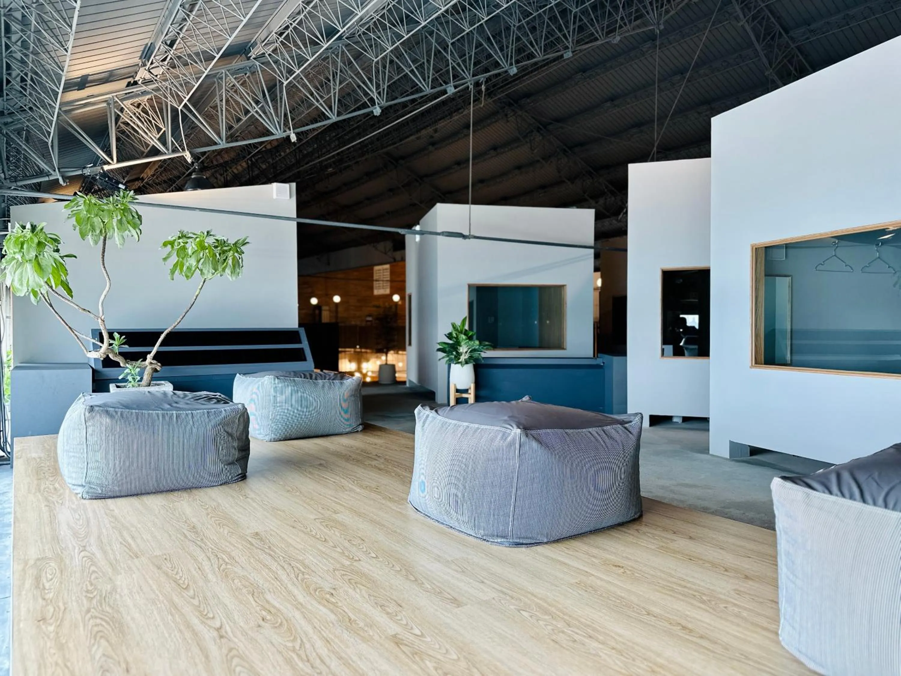 Seating area in KW2 Hostel