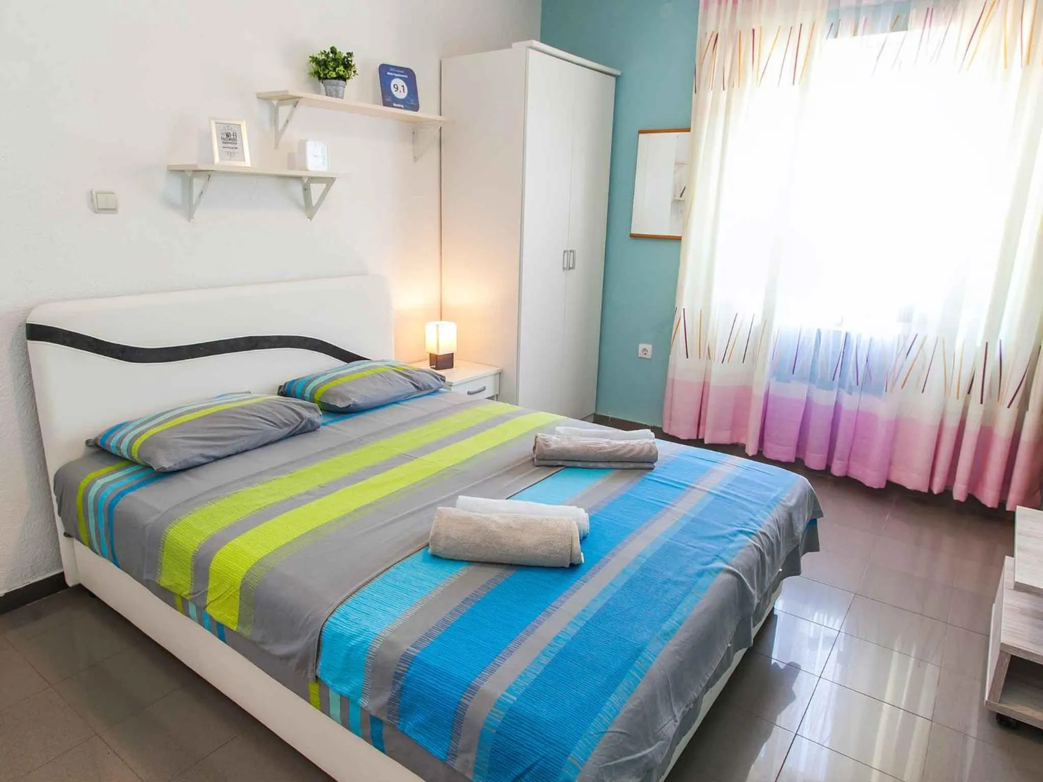 Bed in Maki Apartments - Plavi Horizonti Beach