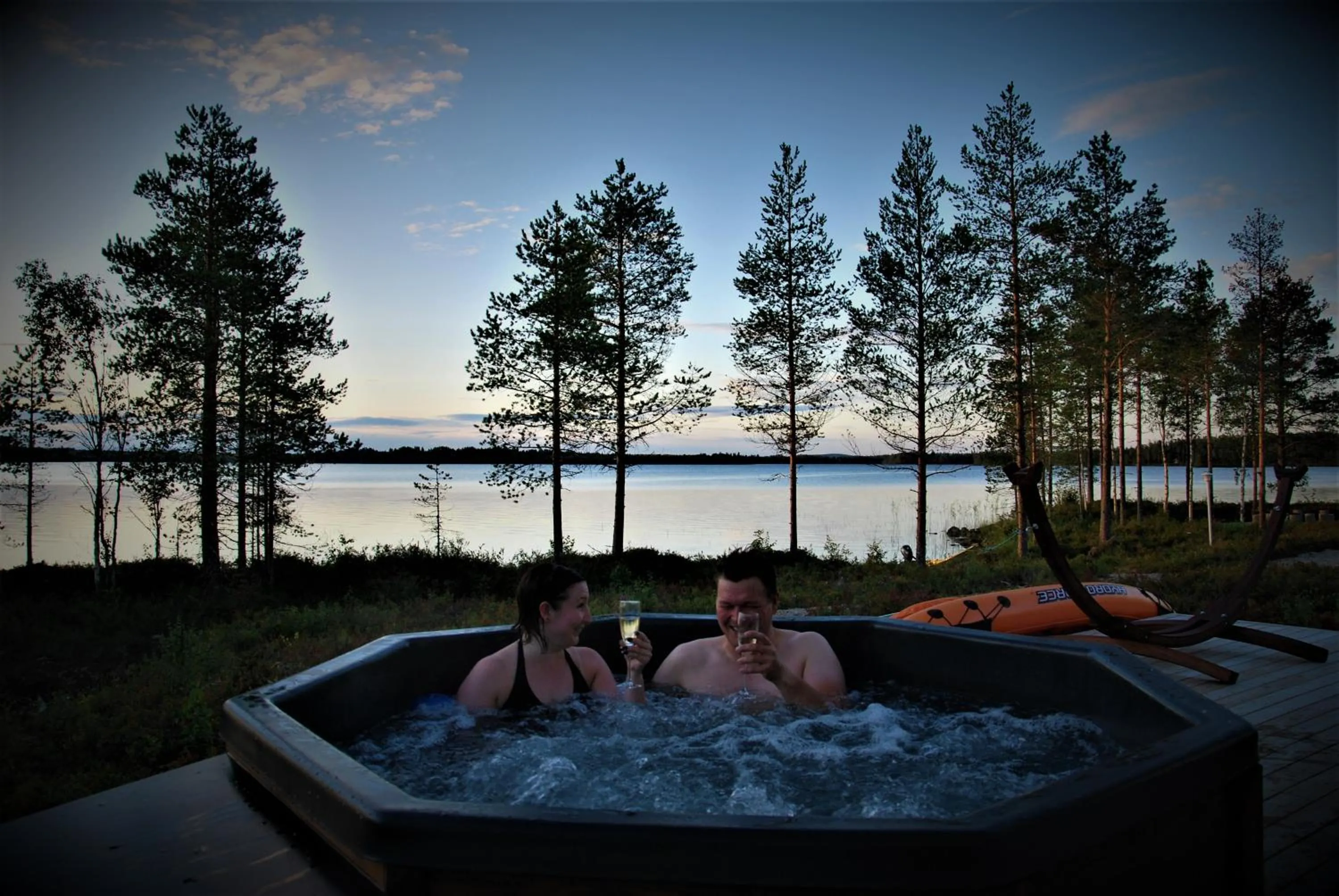 Hot Tub in Villa Liipi