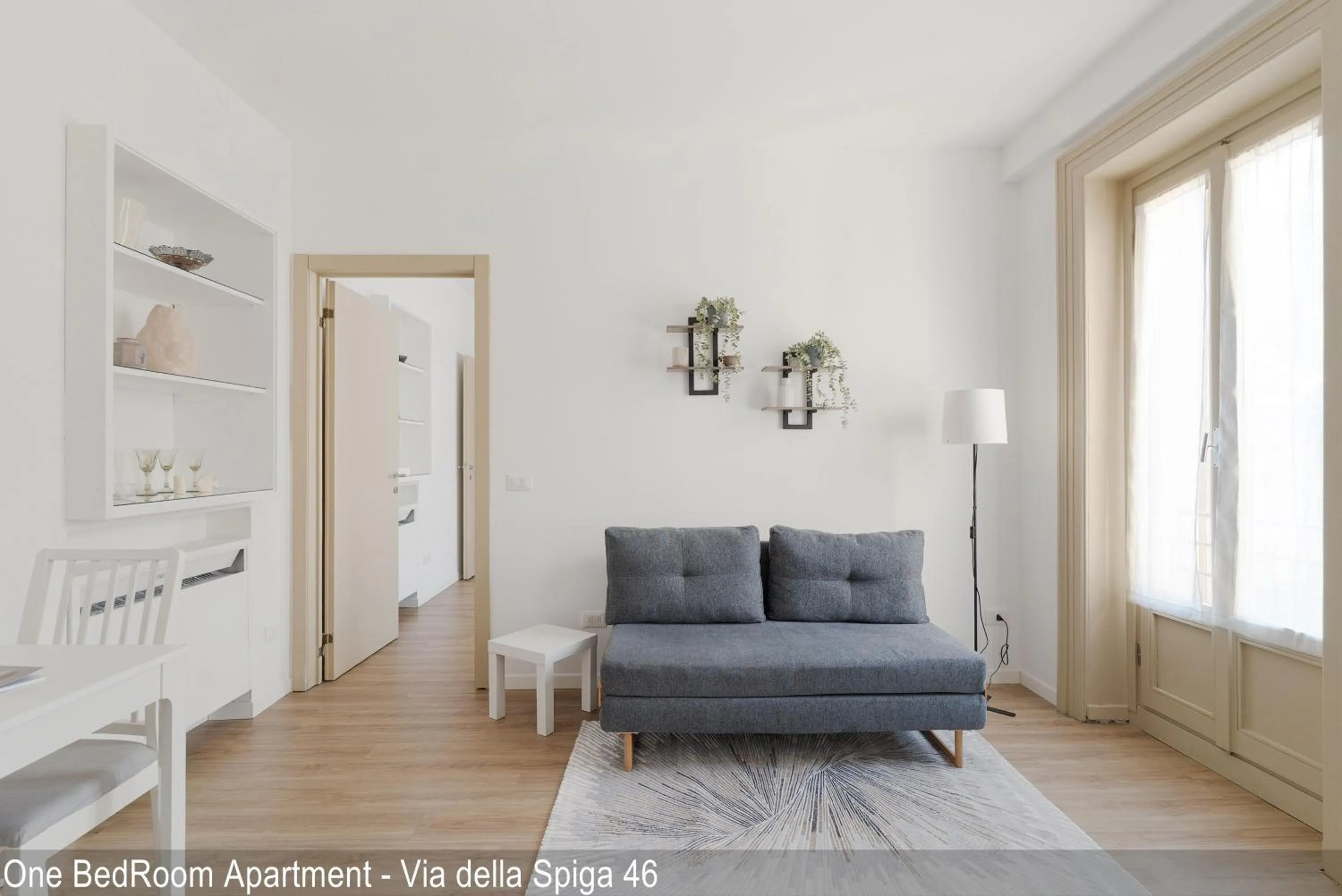Living room in Brera Apartments in Via della Spiga