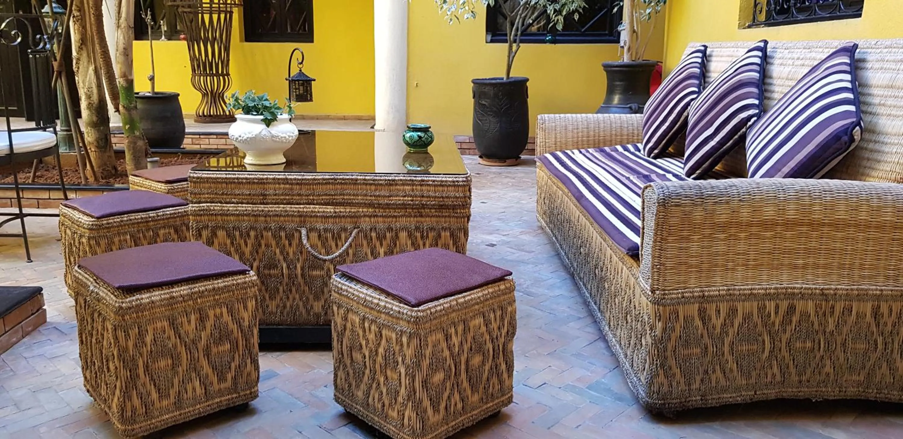 Living room in Riad Soleil D'orient