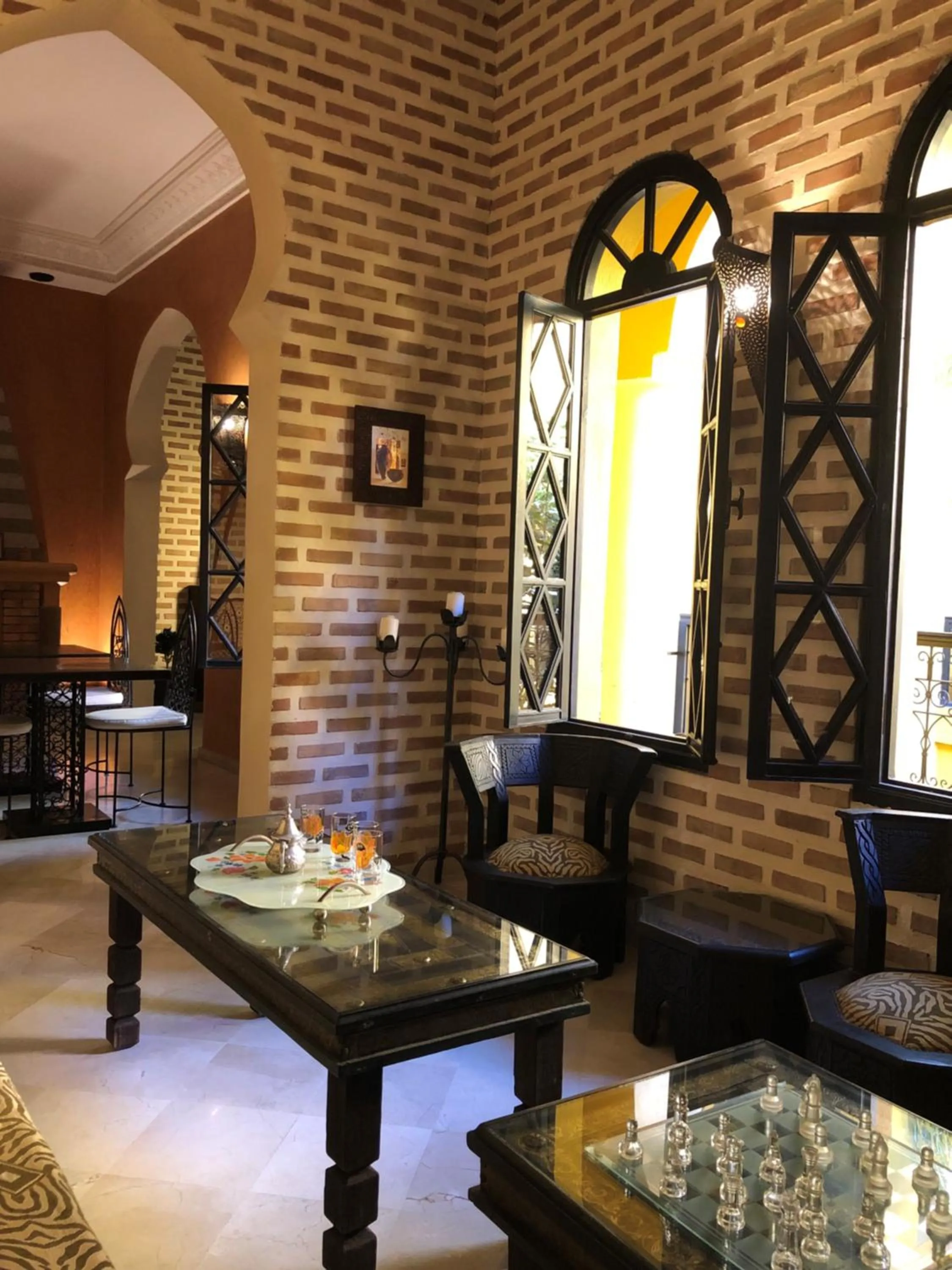 Living room in Riad Soleil D'orient