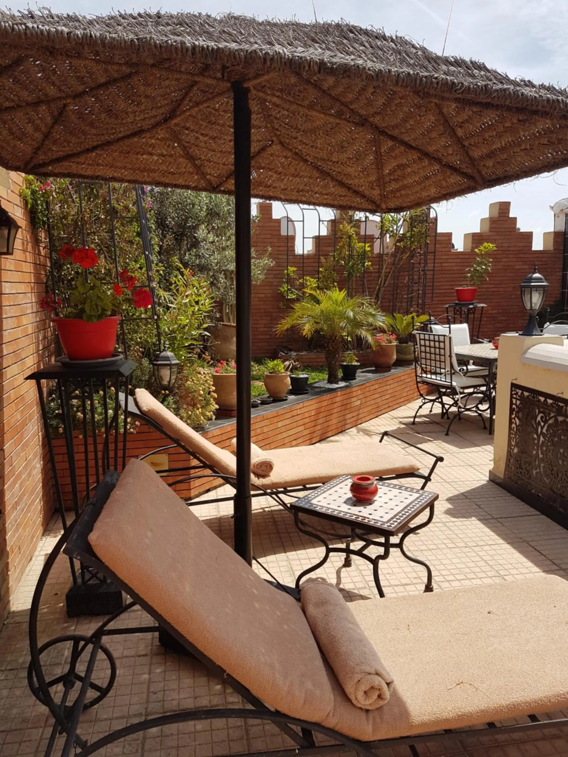 Balcony/Terrace in Riad Soleil D'orient