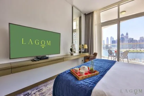 TV and multimedia, Bed in Winds of the Canal by Lagom - Business Bay Dubai