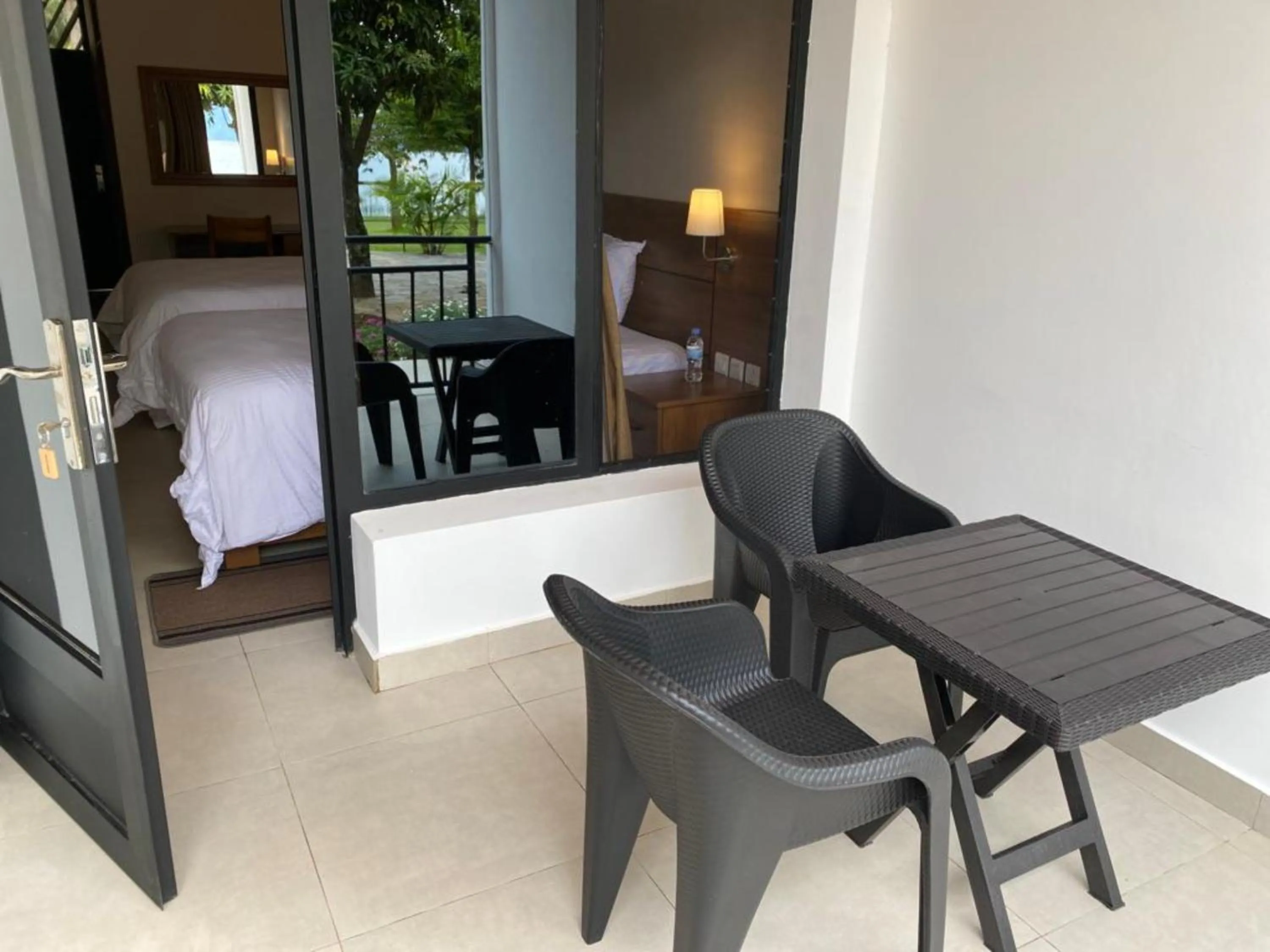 Dining area, Bed in Maravilla Kivu Eco Resort