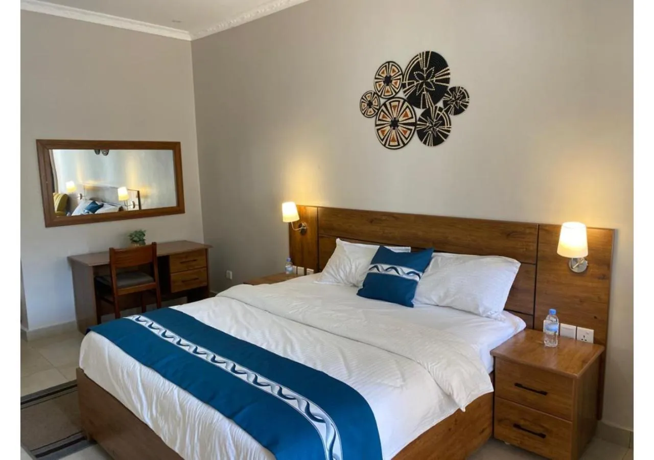 Bed in Maravilla Kivu Eco Resort