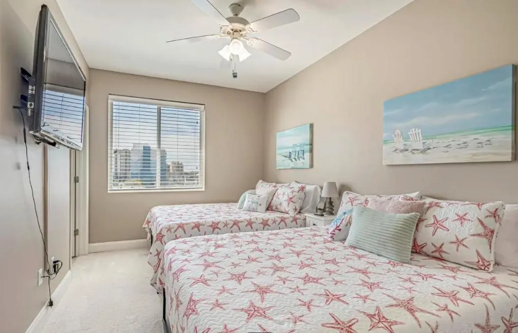 Bed in Stunning Ocean Breeze Luxury Villas 4D-Across The Street From The Ocean! Sleeps 10 guests!