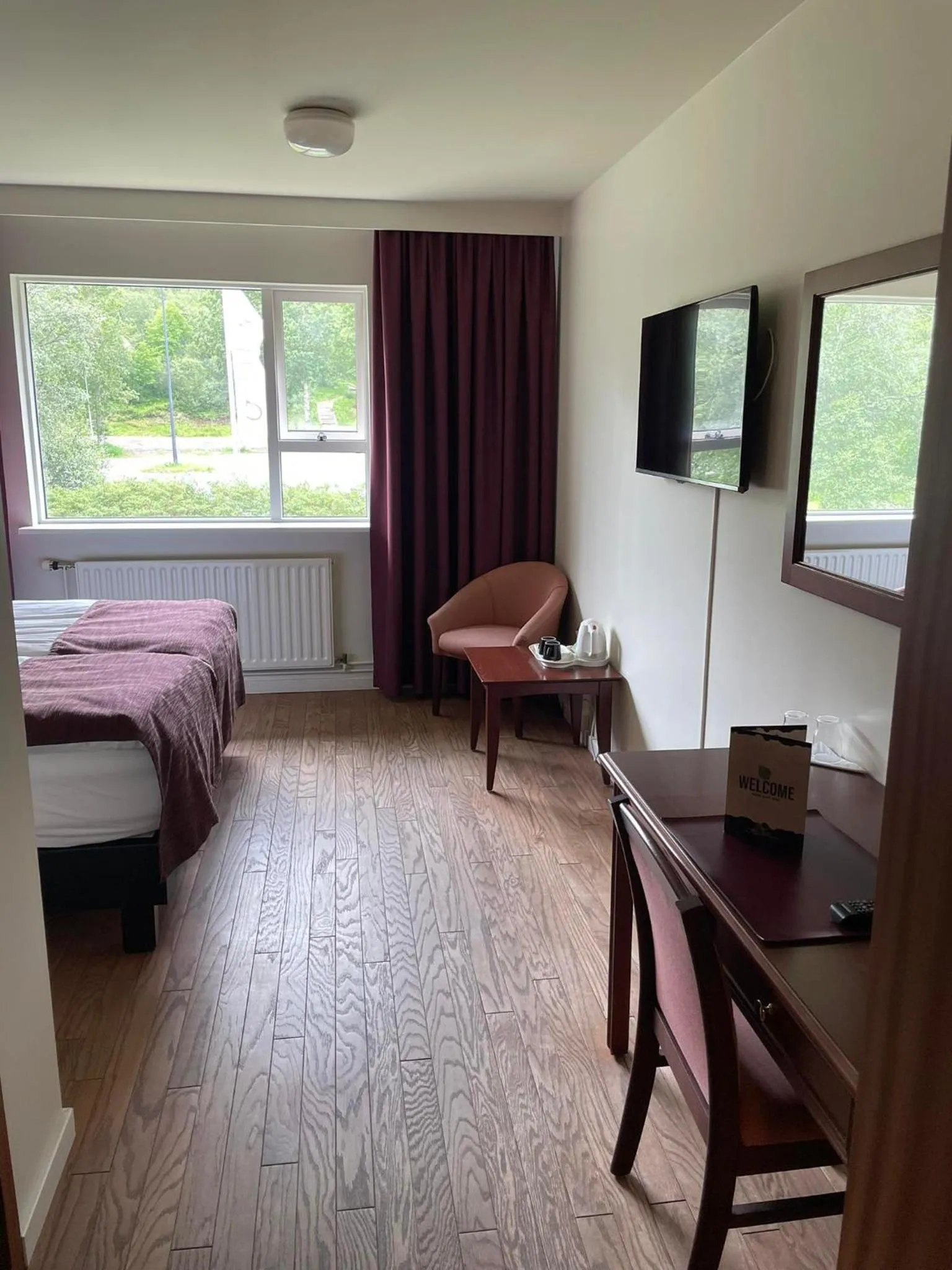 Bed in Hotel Hallormsstadur