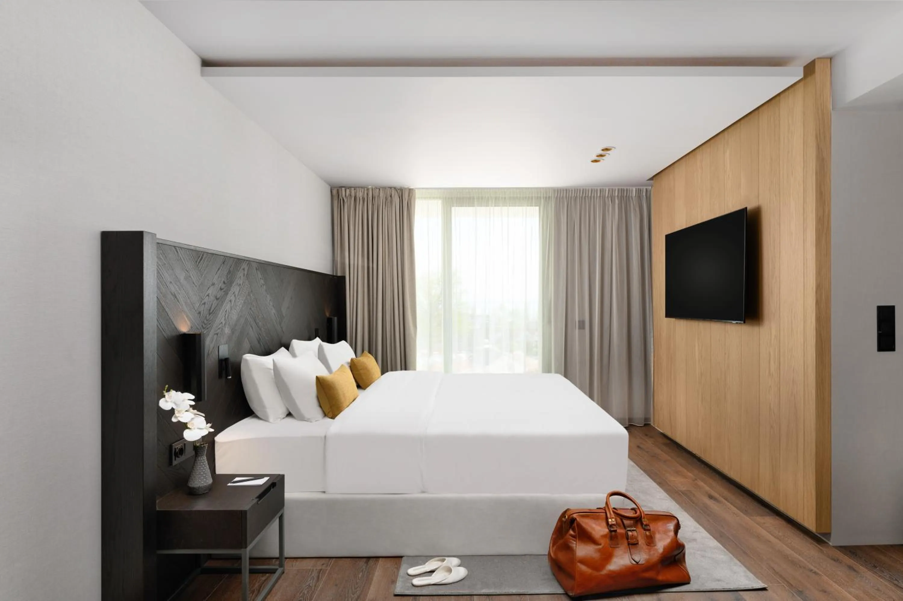 Bedroom, Bed in Hotel Vinifera Wine & Spa 5 Stars Superior