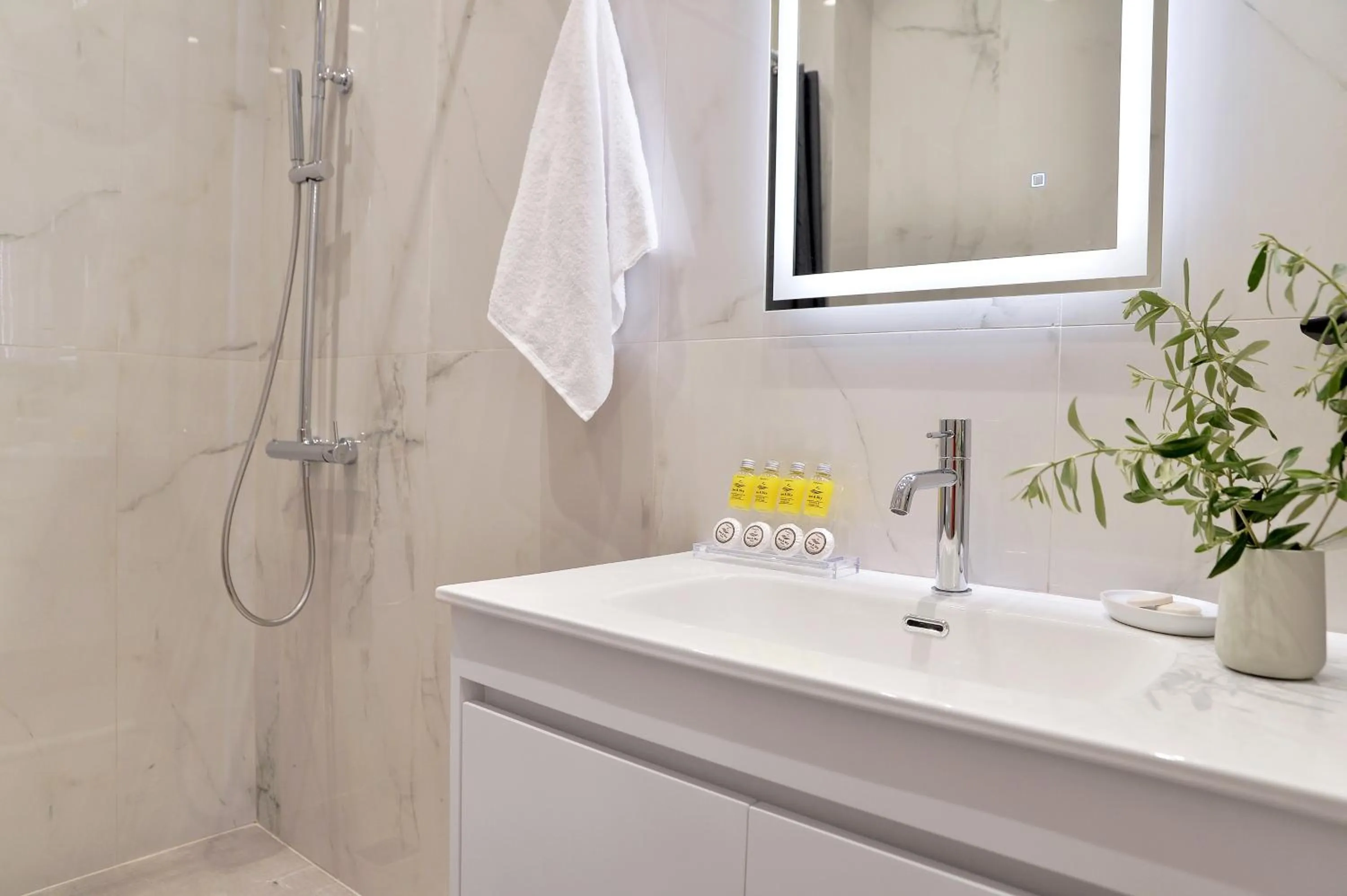 Shower in Alekos Luxury Suites - Free 24hr Transformation From To Airport