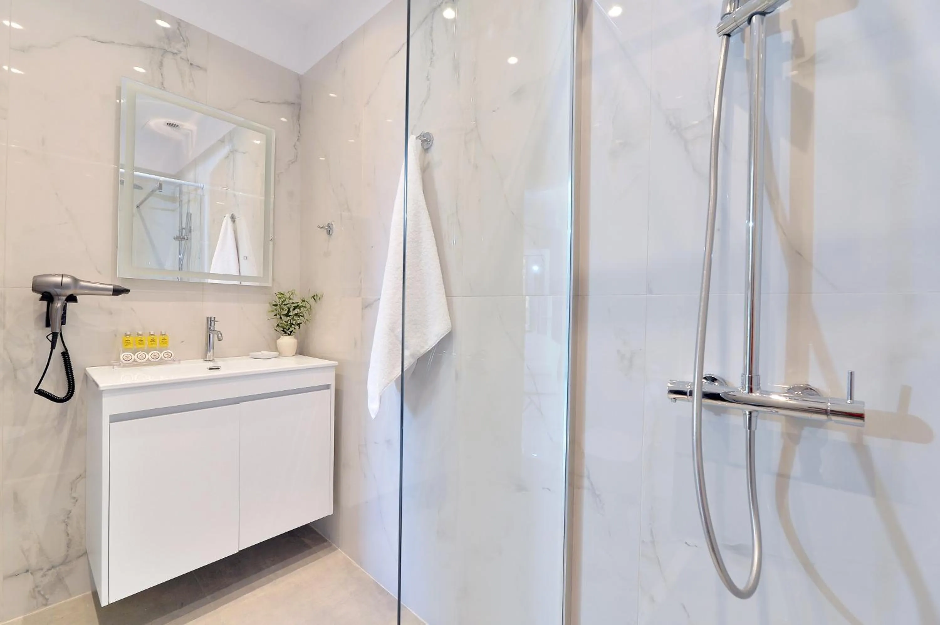 Shower in Alekos Luxury Suites - Free 24hr Transformation From To Airport