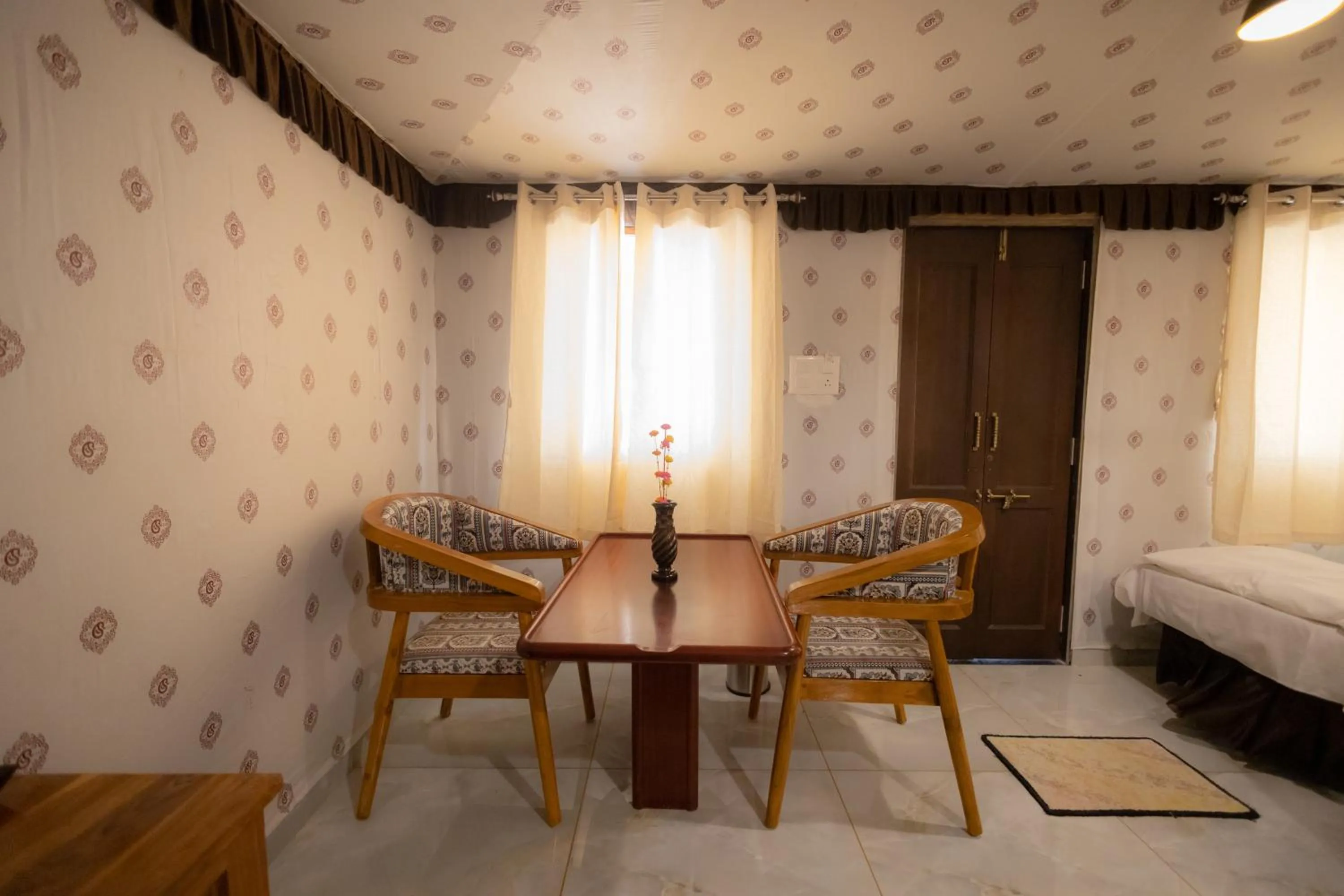 Seating area in Vasant Vihar Resort