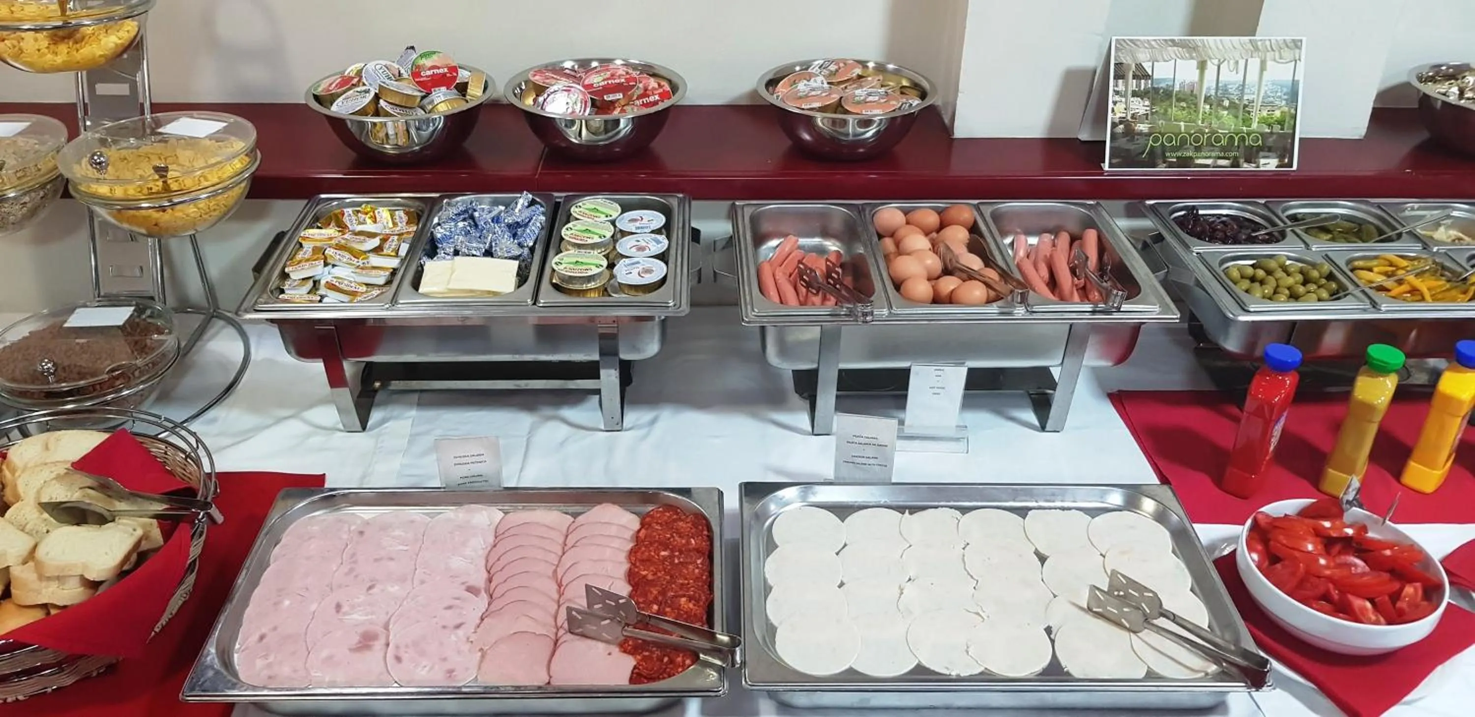 Buffet breakfast in Hotel Villa Panorama