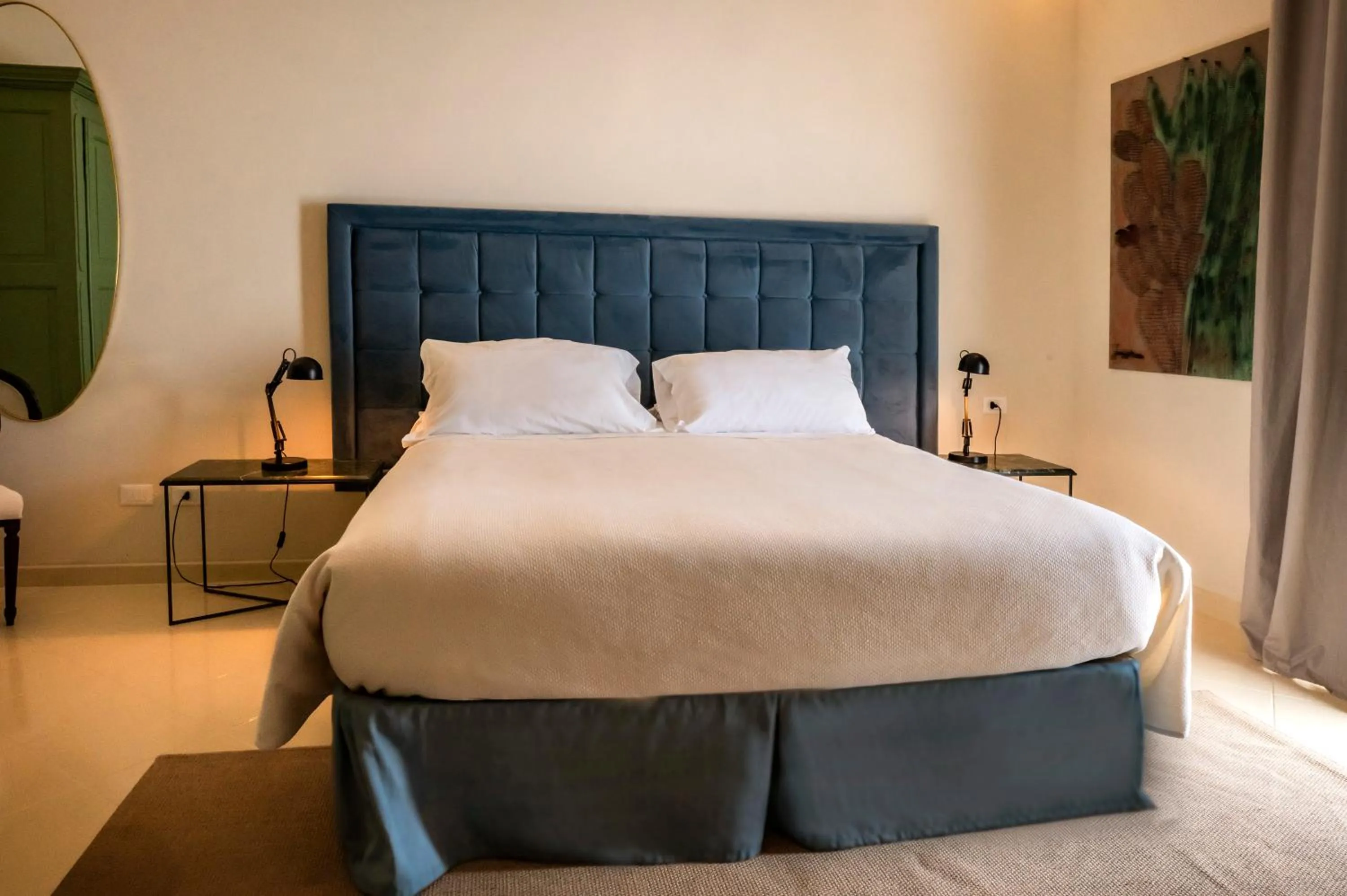 Bed in Aria Rooms and Terrace