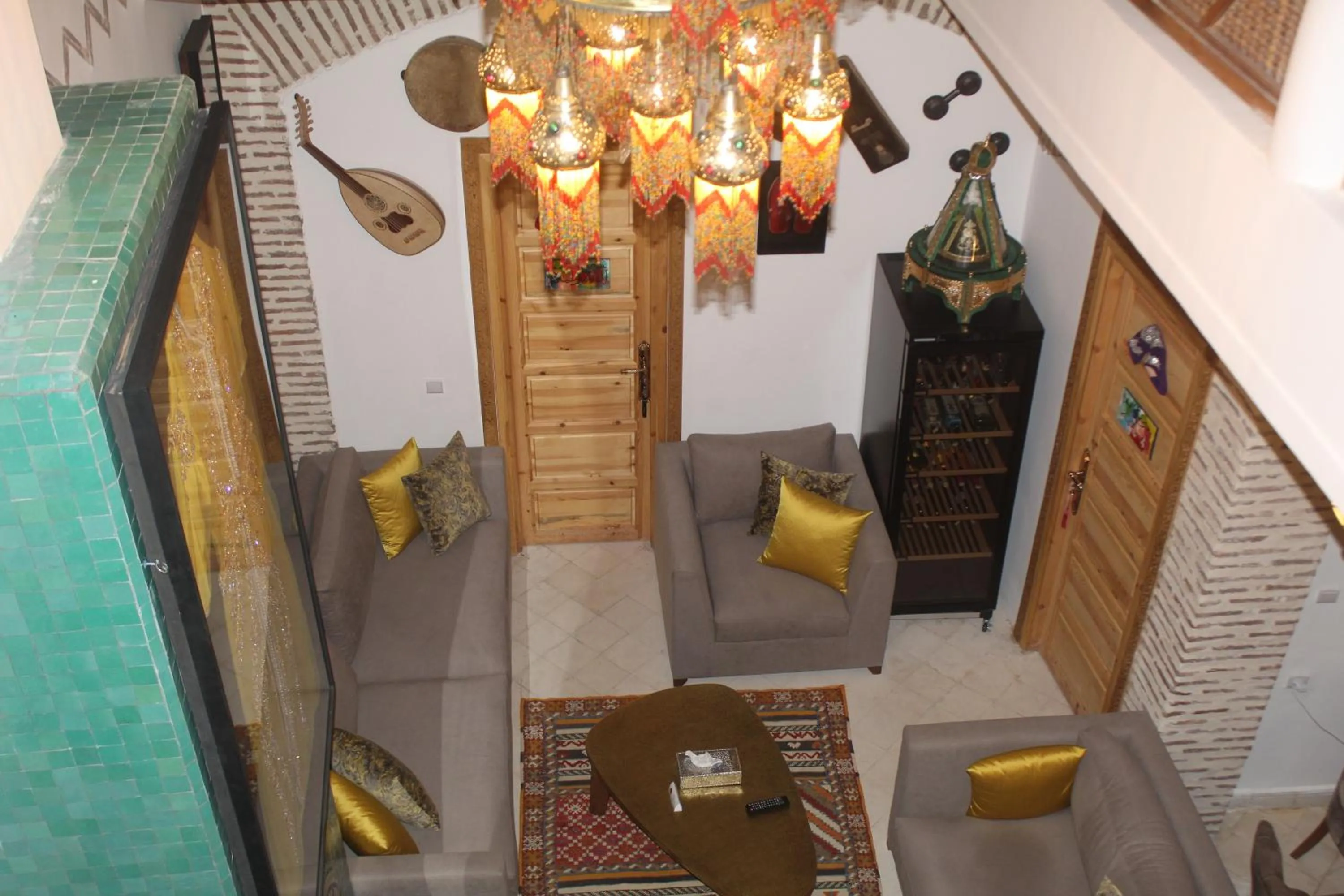 Patio in RIAD LUXE LOCATION le GRIZZLY