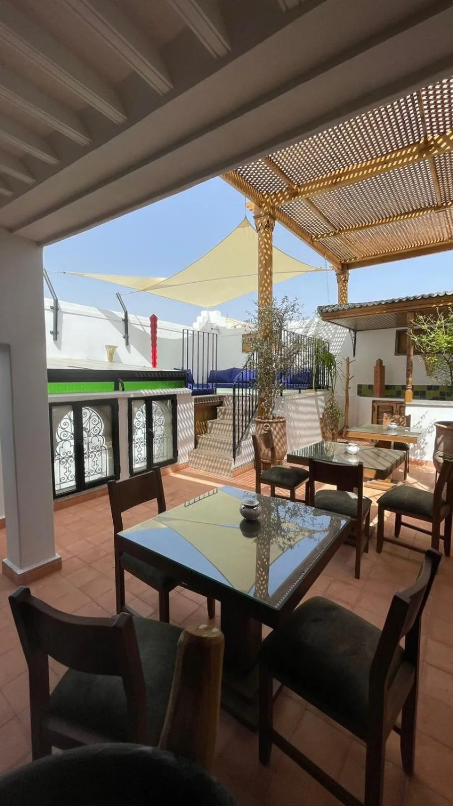 Patio in RIAD LUXE LOCATION le GRIZZLY