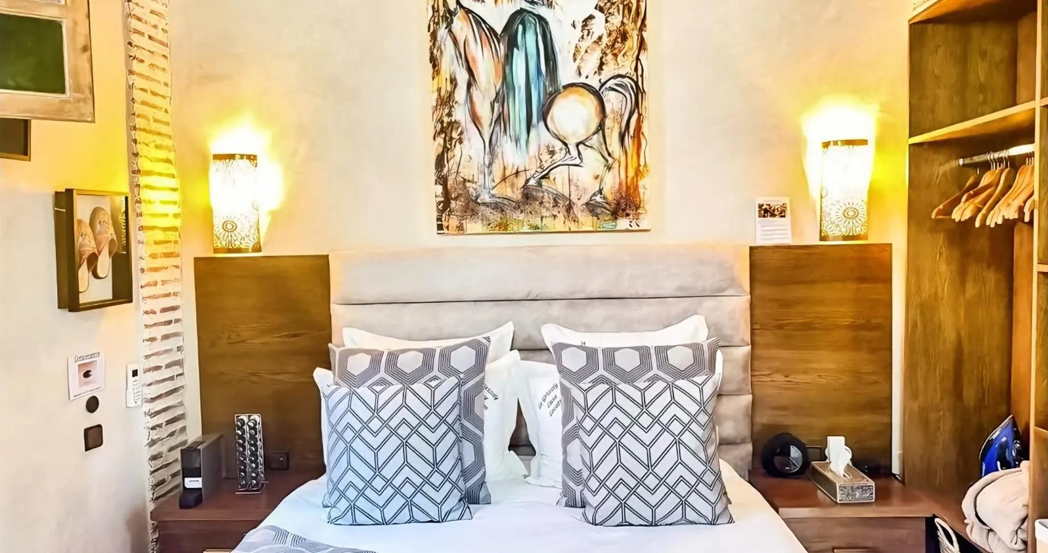 Bed in RIAD LUXE LOCATION le GRIZZLY