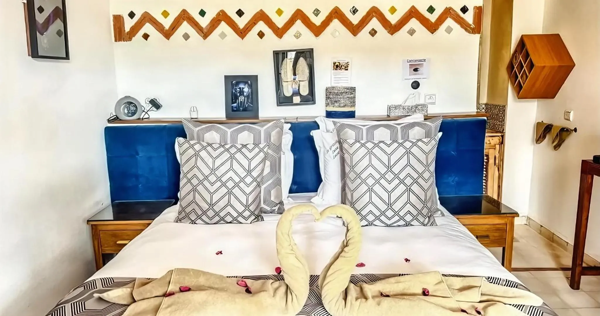 Bed in RIAD LUXE LOCATION le GRIZZLY