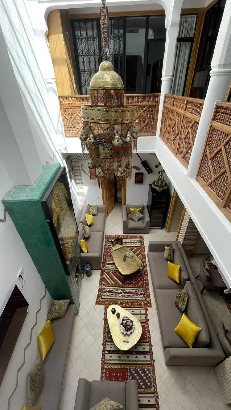 Patio in RIAD LUXE LOCATION le GRIZZLY