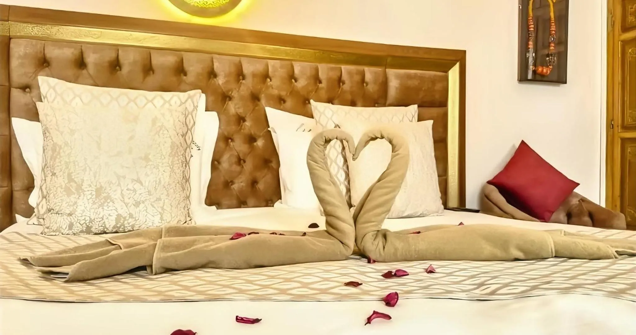 Bed in RIAD LUXE LOCATION le GRIZZLY