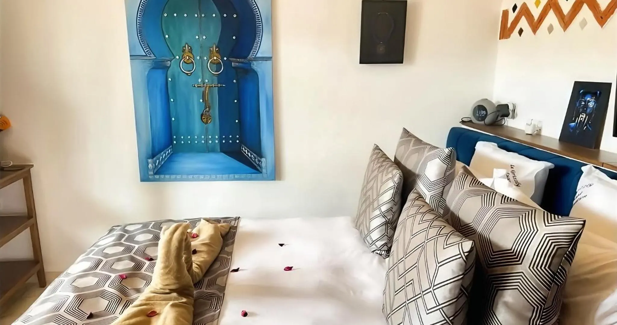 Bed in RIAD LUXE LOCATION le GRIZZLY