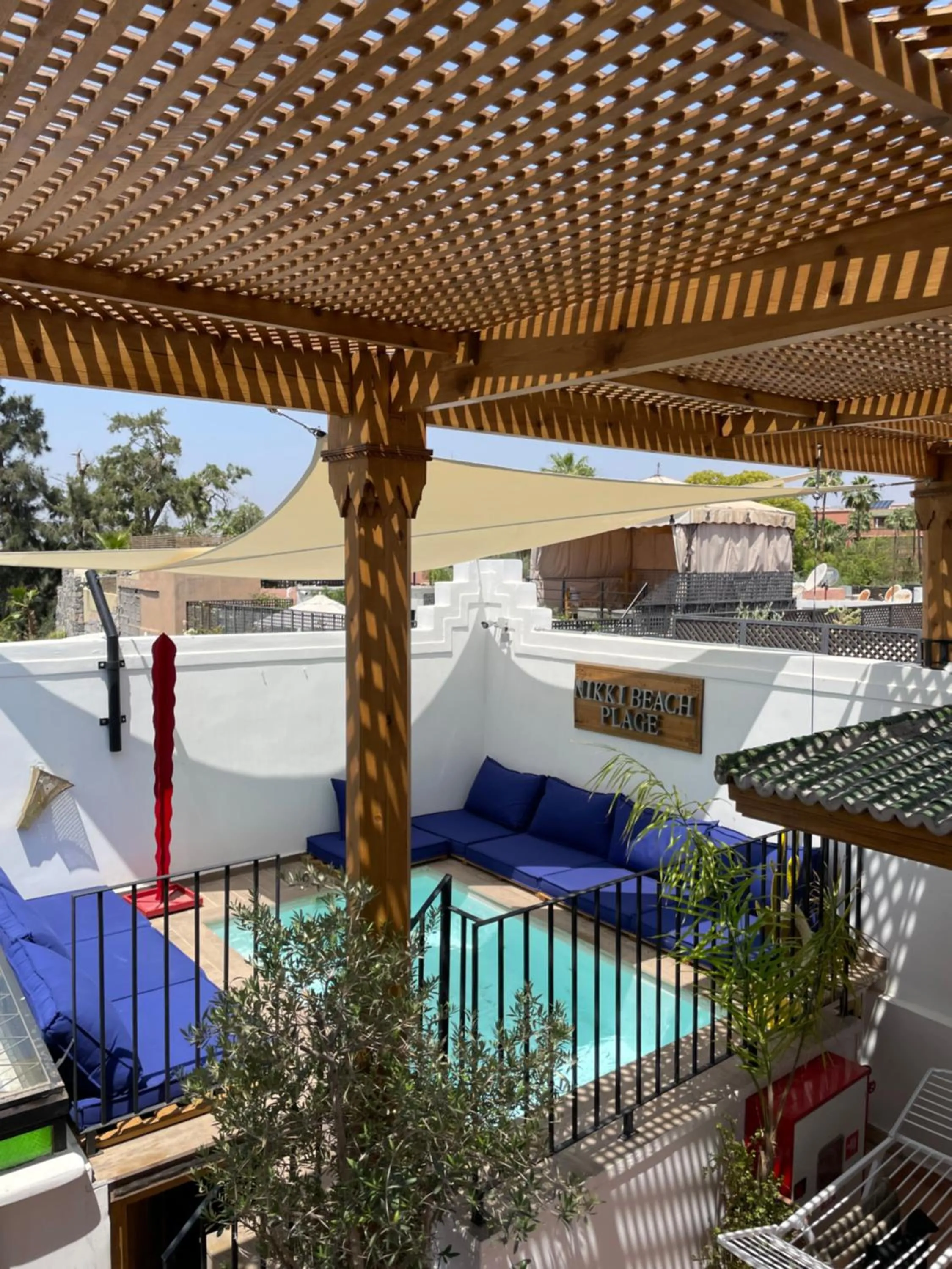 Patio in RIAD LUXE LOCATION le GRIZZLY