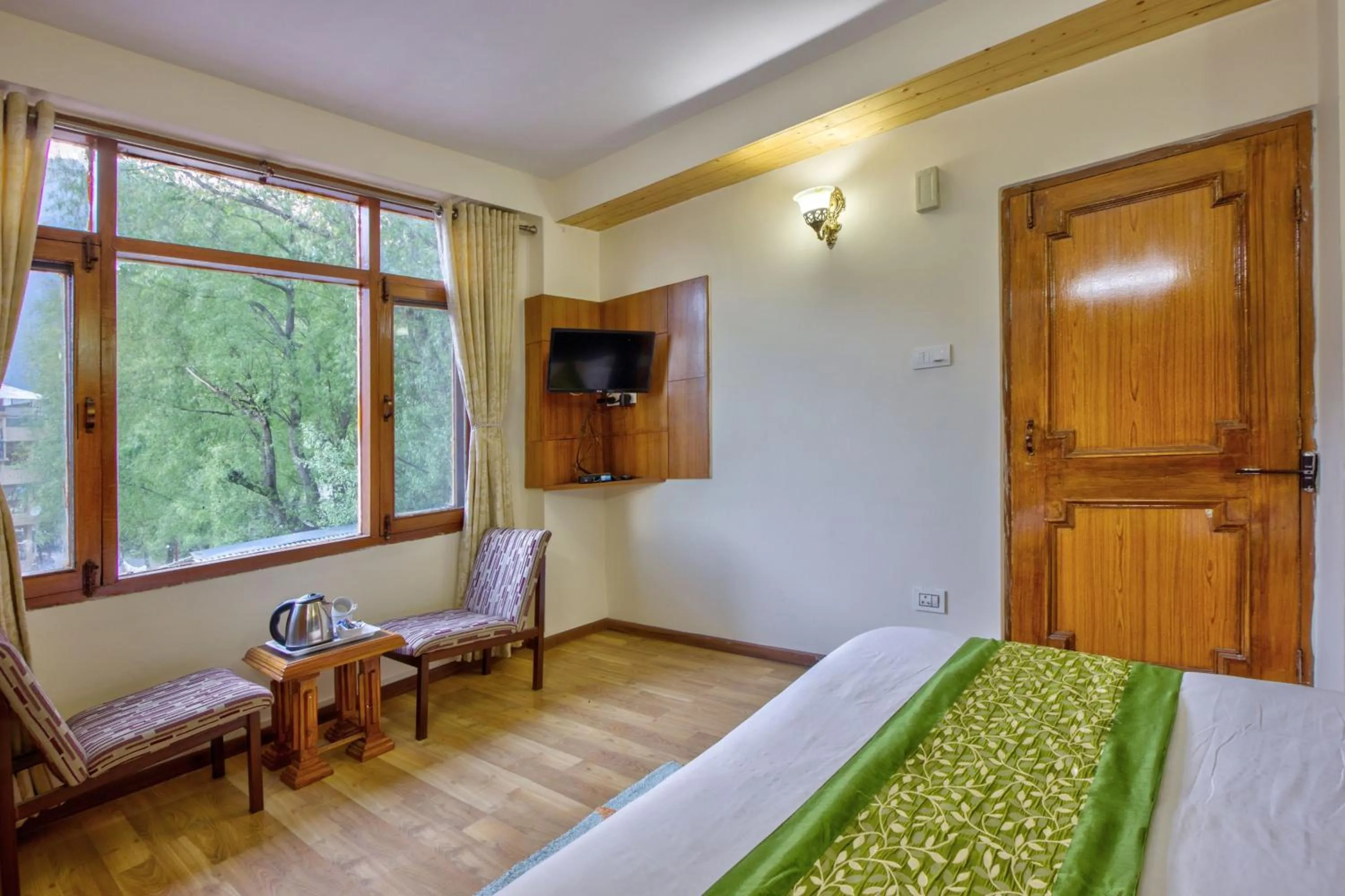 Bed in Thrill Nature Cottage