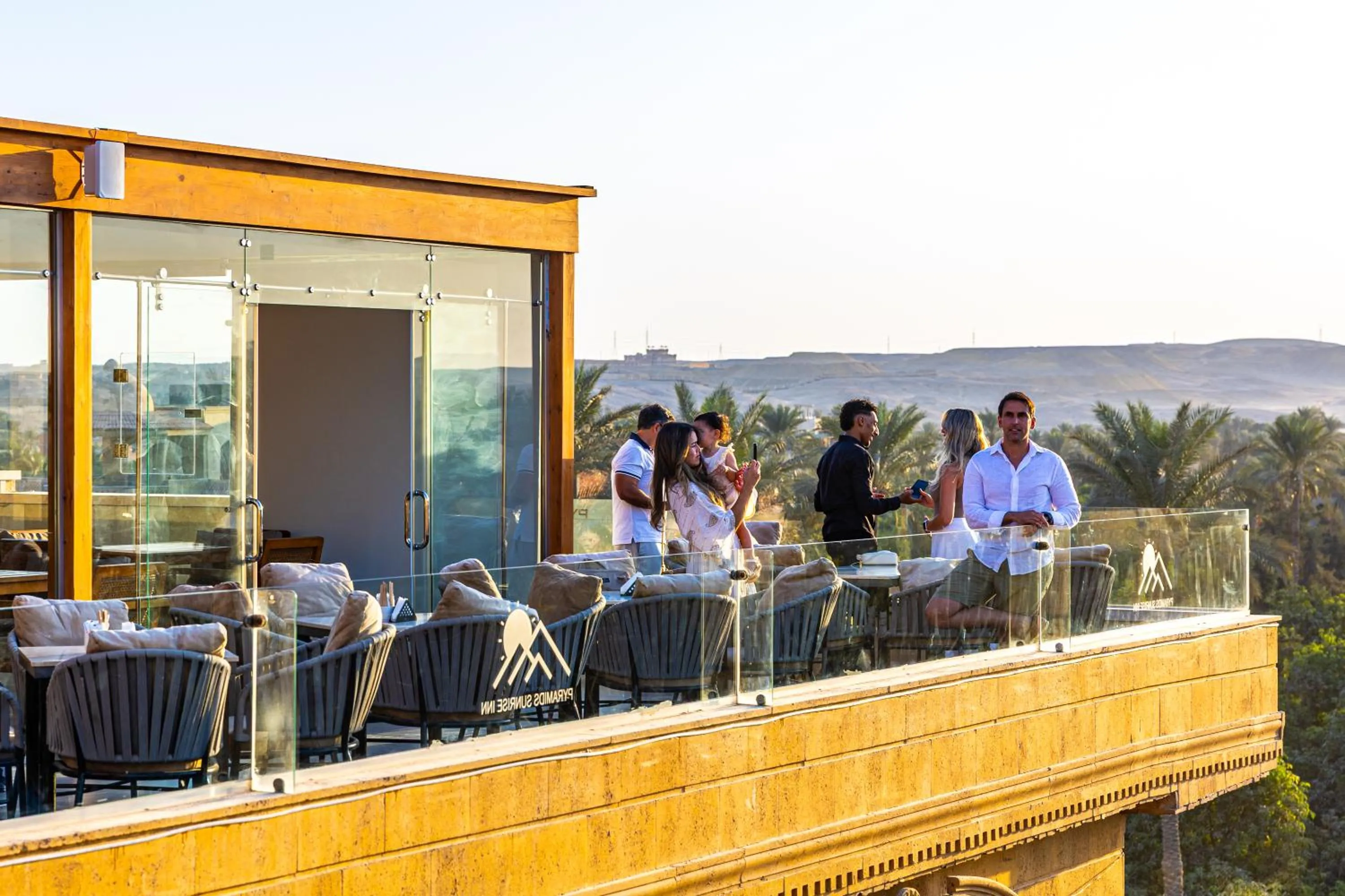 group of guests in Pyramids sunrise inn