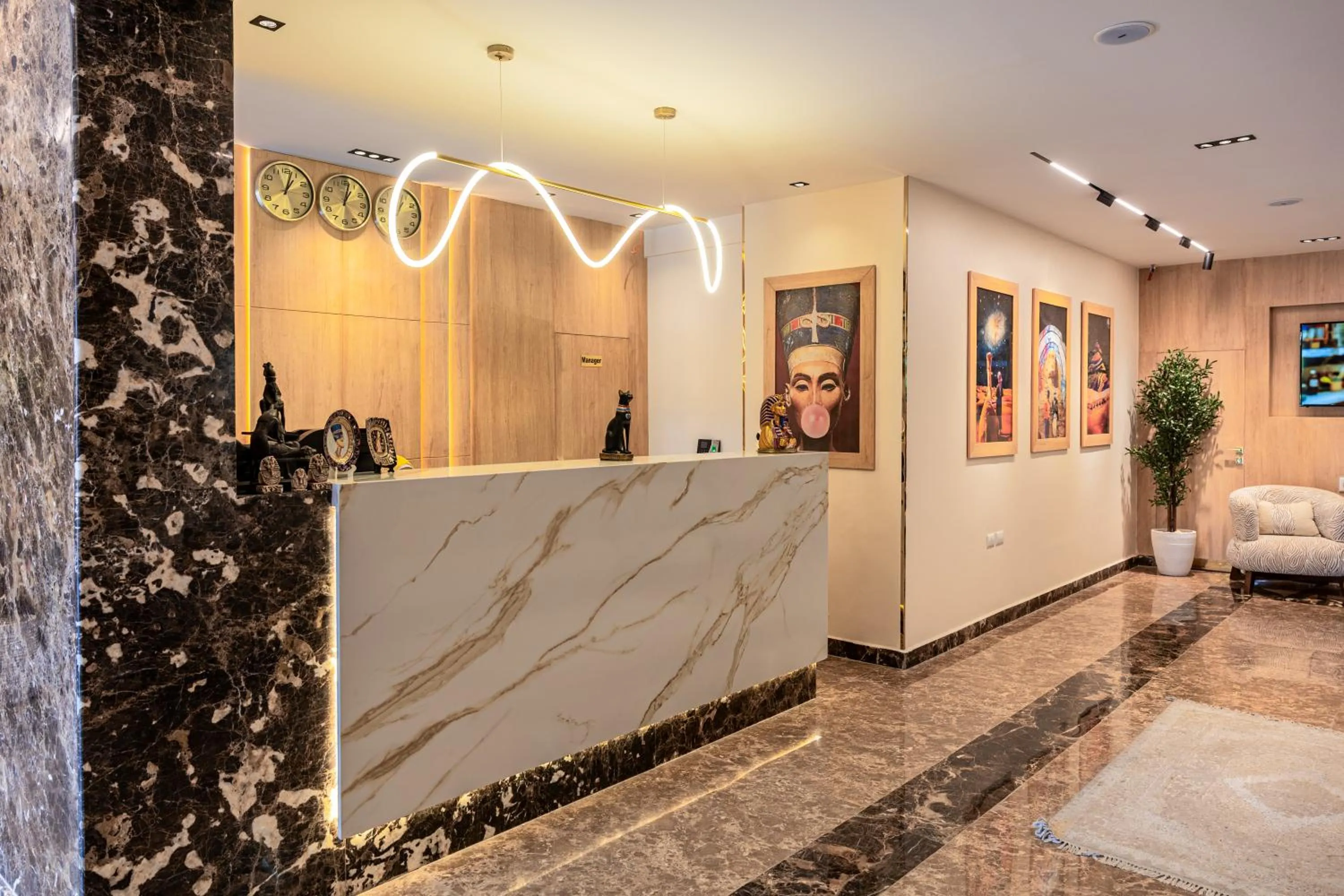 Lobby or reception in Pyramids sunrise inn