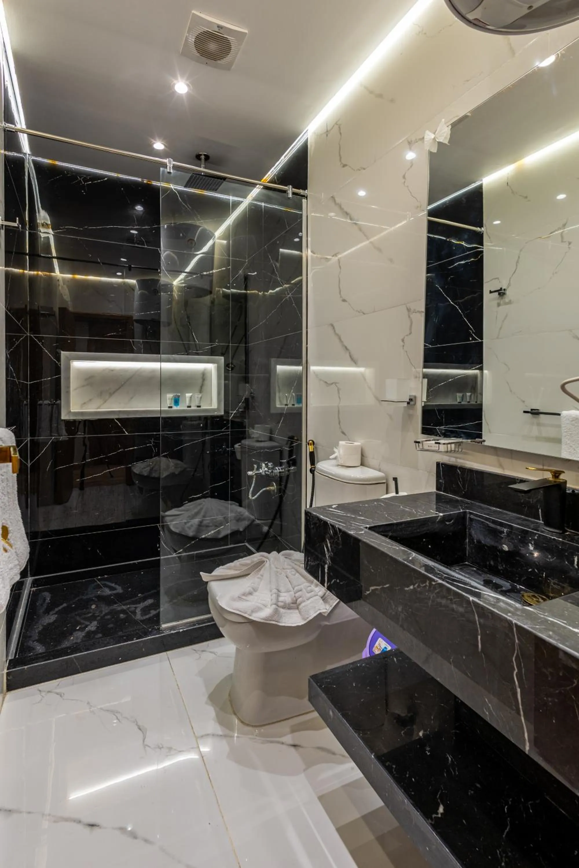 Shower in Pyramids sunrise inn