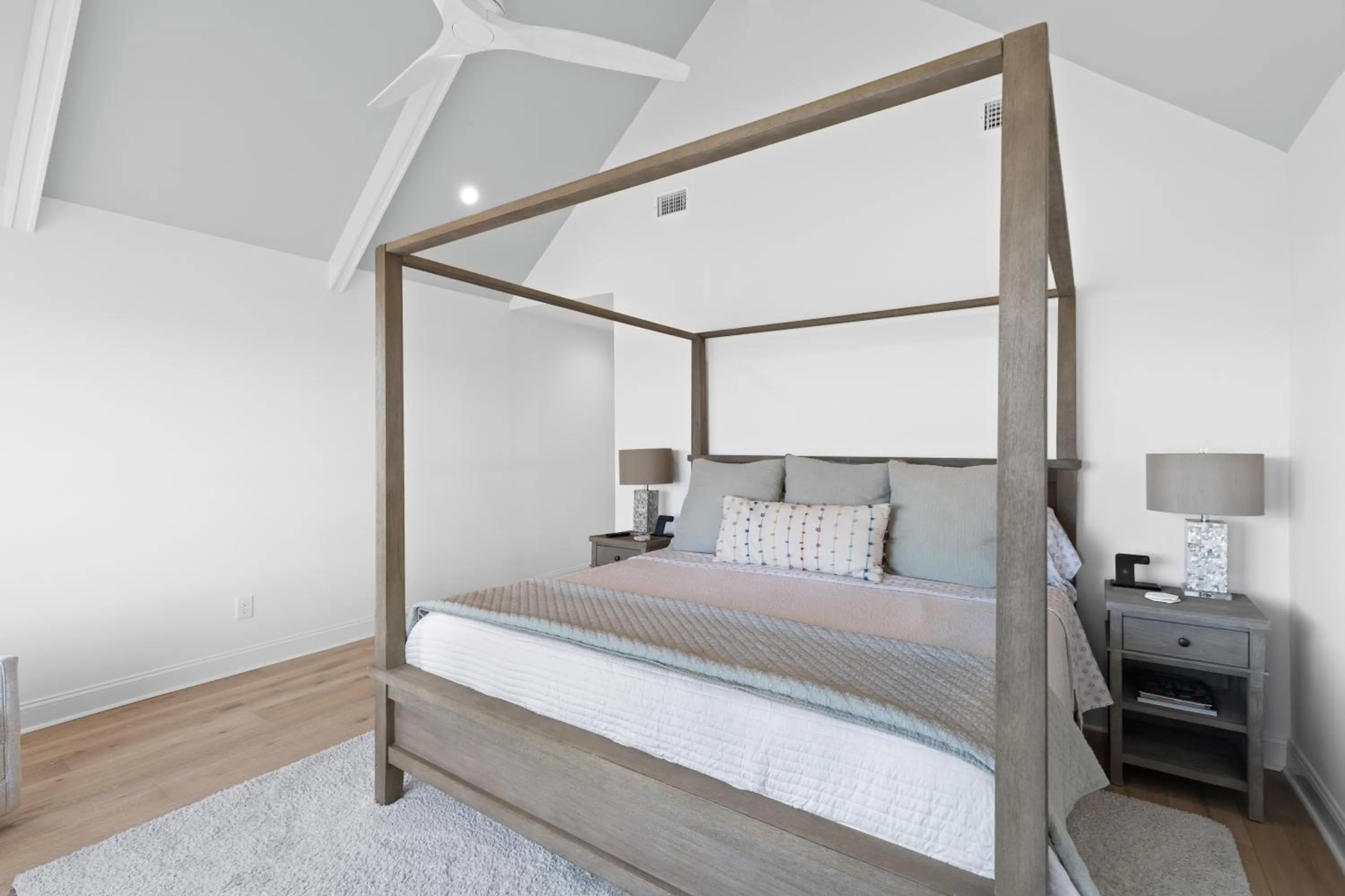 Bedroom, Bed in Marsh Island 9 - Best Sunset on the Island! Renovated Home!