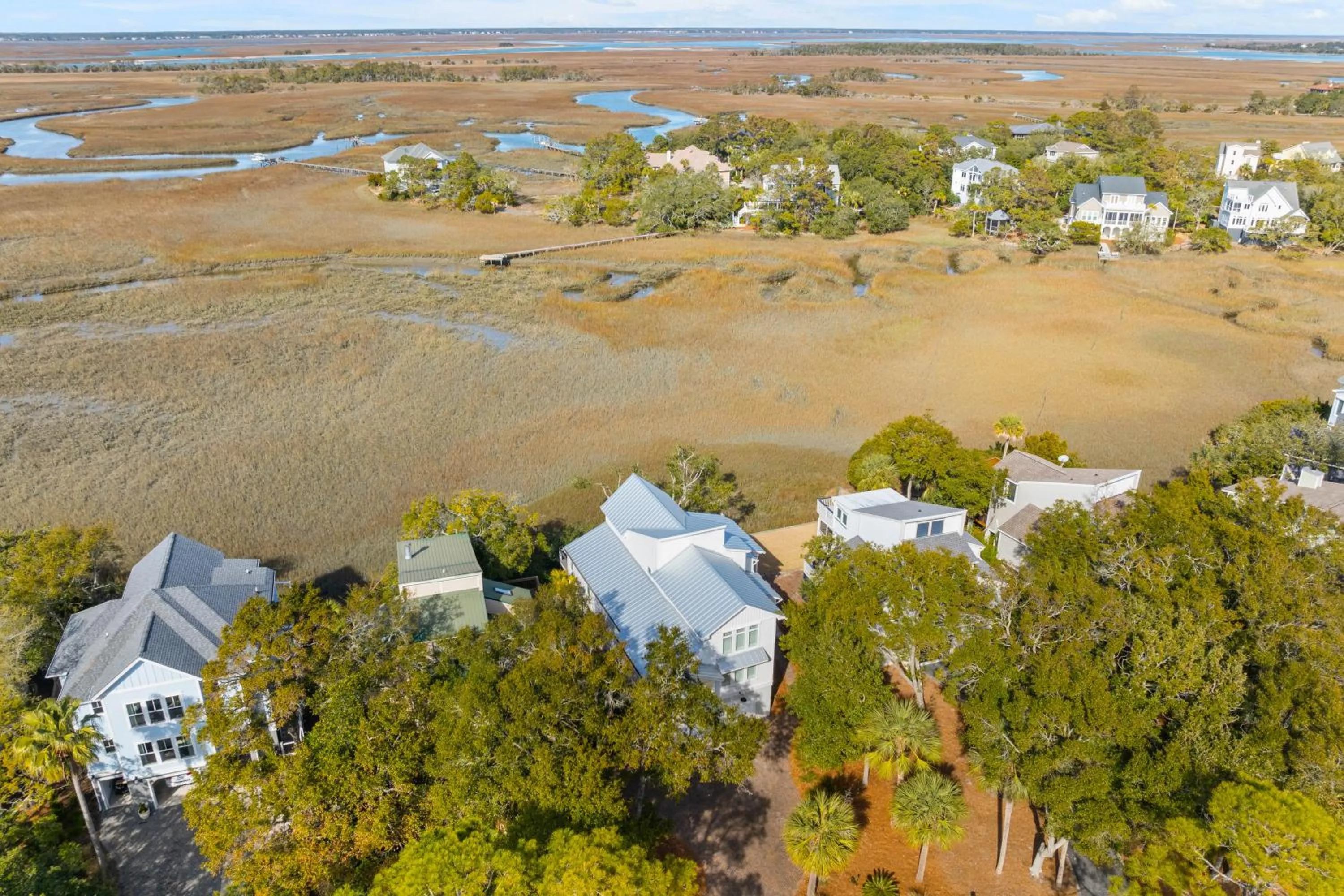 Natural landscape in Marsh Island 9 - Best Sunset on the Island! Renovated Home!