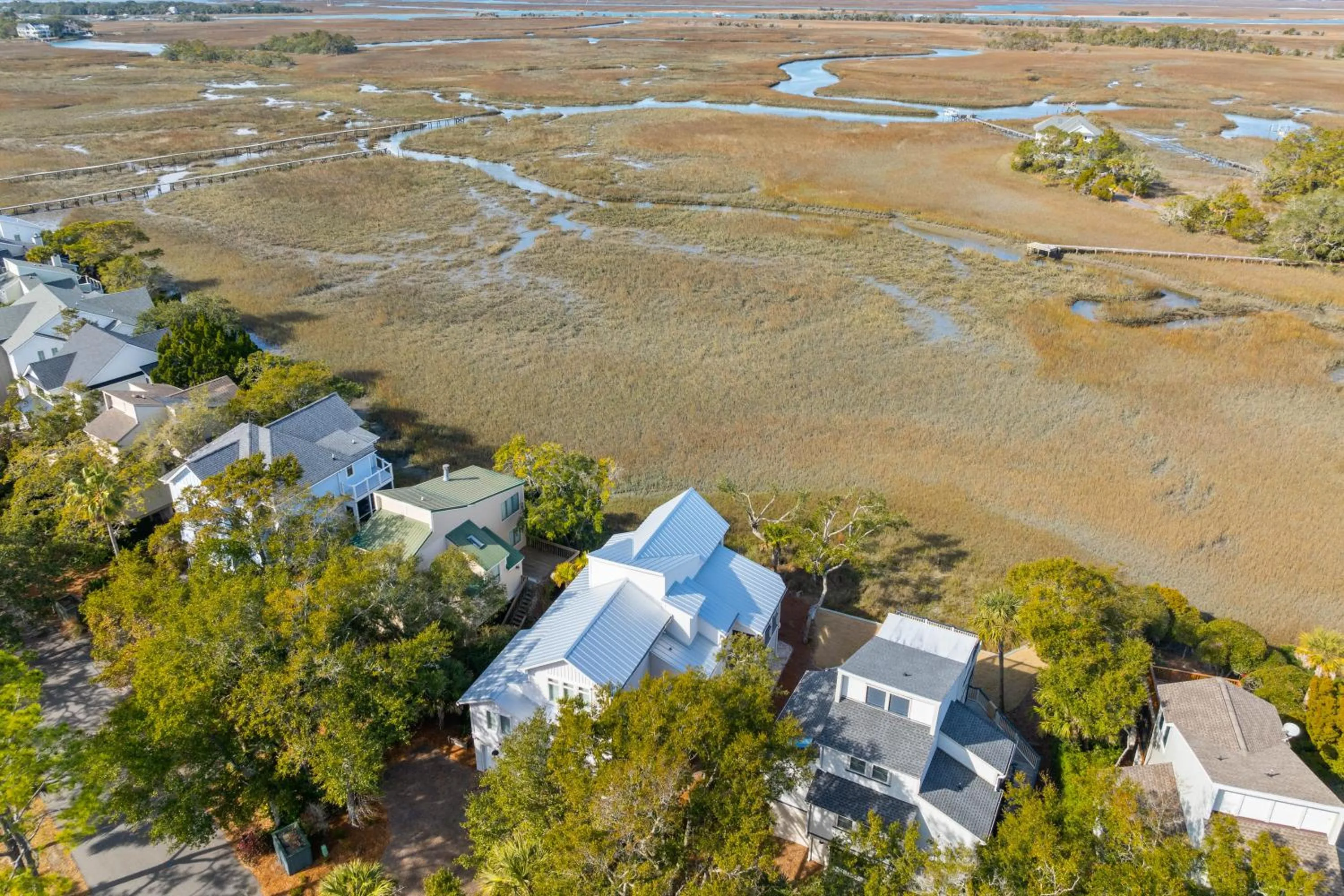 Natural landscape in Marsh Island 9 - Best Sunset on the Island! Renovated Home!