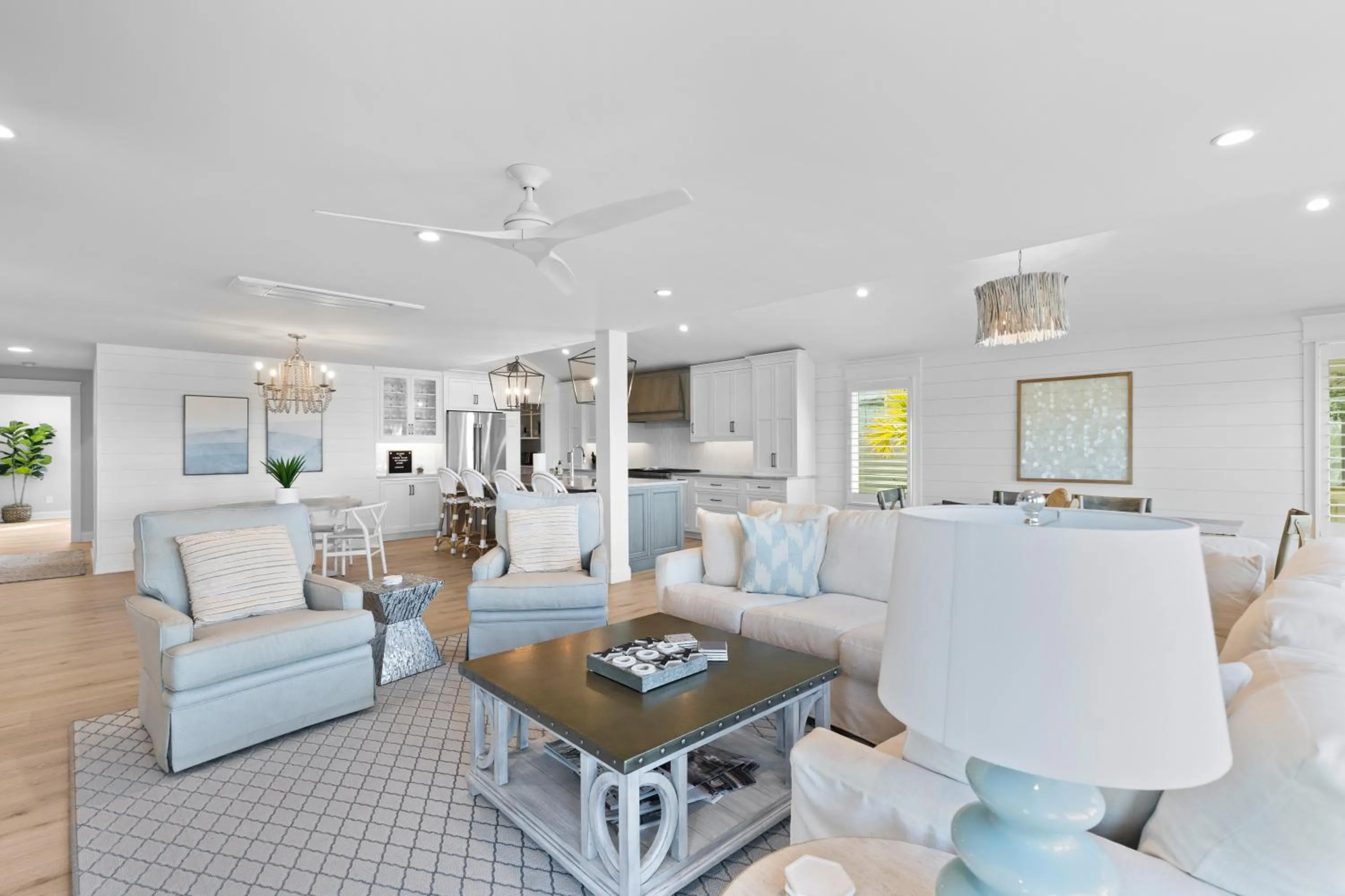 Living room in Marsh Island 9 - Best Sunset on the Island! Renovated Home!